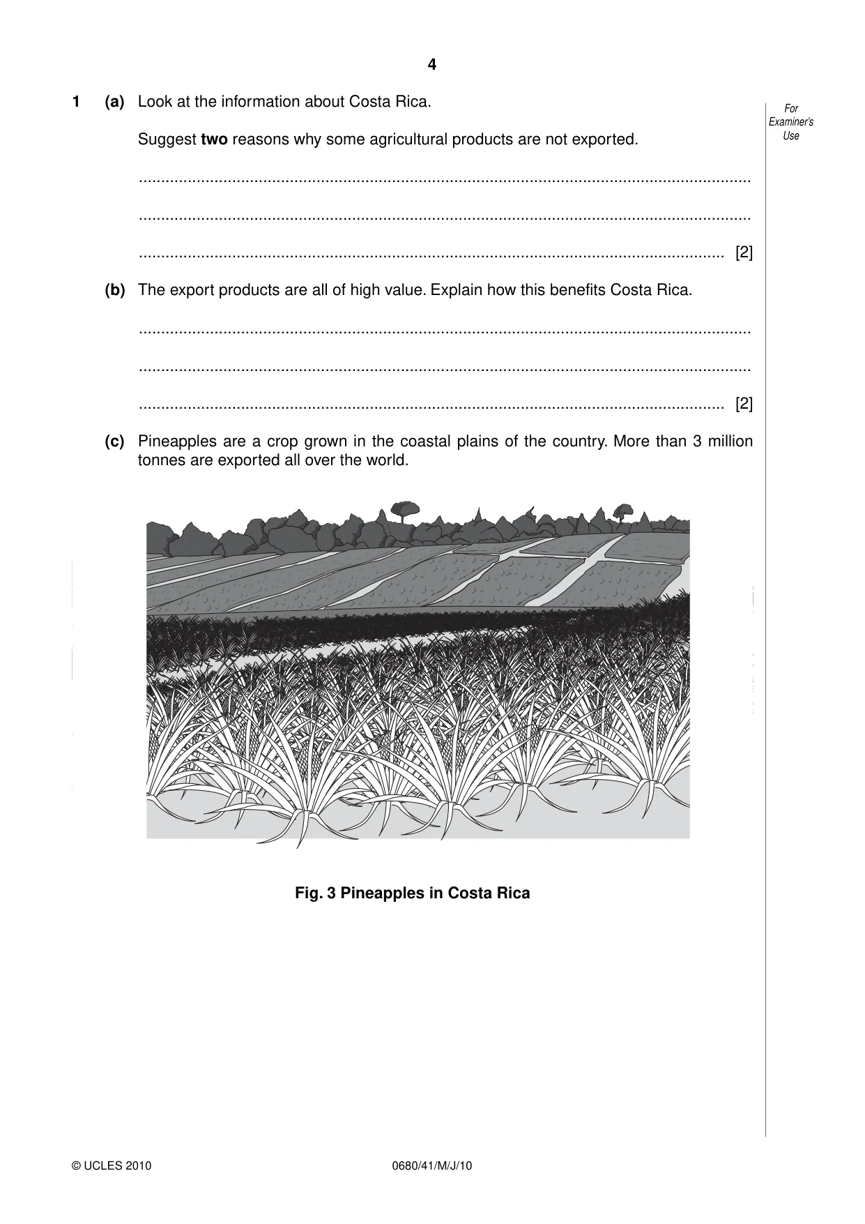 Cambridge IGCSE Environmental Management 0680 2010 May/June Paper 4 · Variant 1 question paper, page 4 of 20