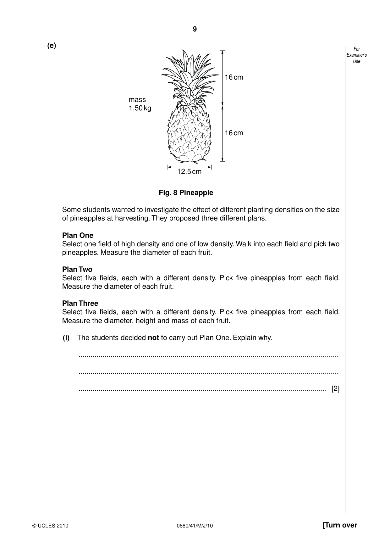 Cambridge IGCSE Environmental Management 0680 2010 May/June Paper 4 · Variant 1 question paper, page 9 of 20