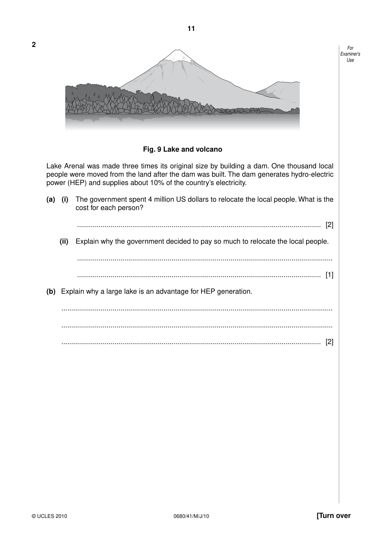 Cambridge IGCSE Environmental Management 0680 2010 May/June Paper 4 · Variant 1 question paper, page 11 of 20