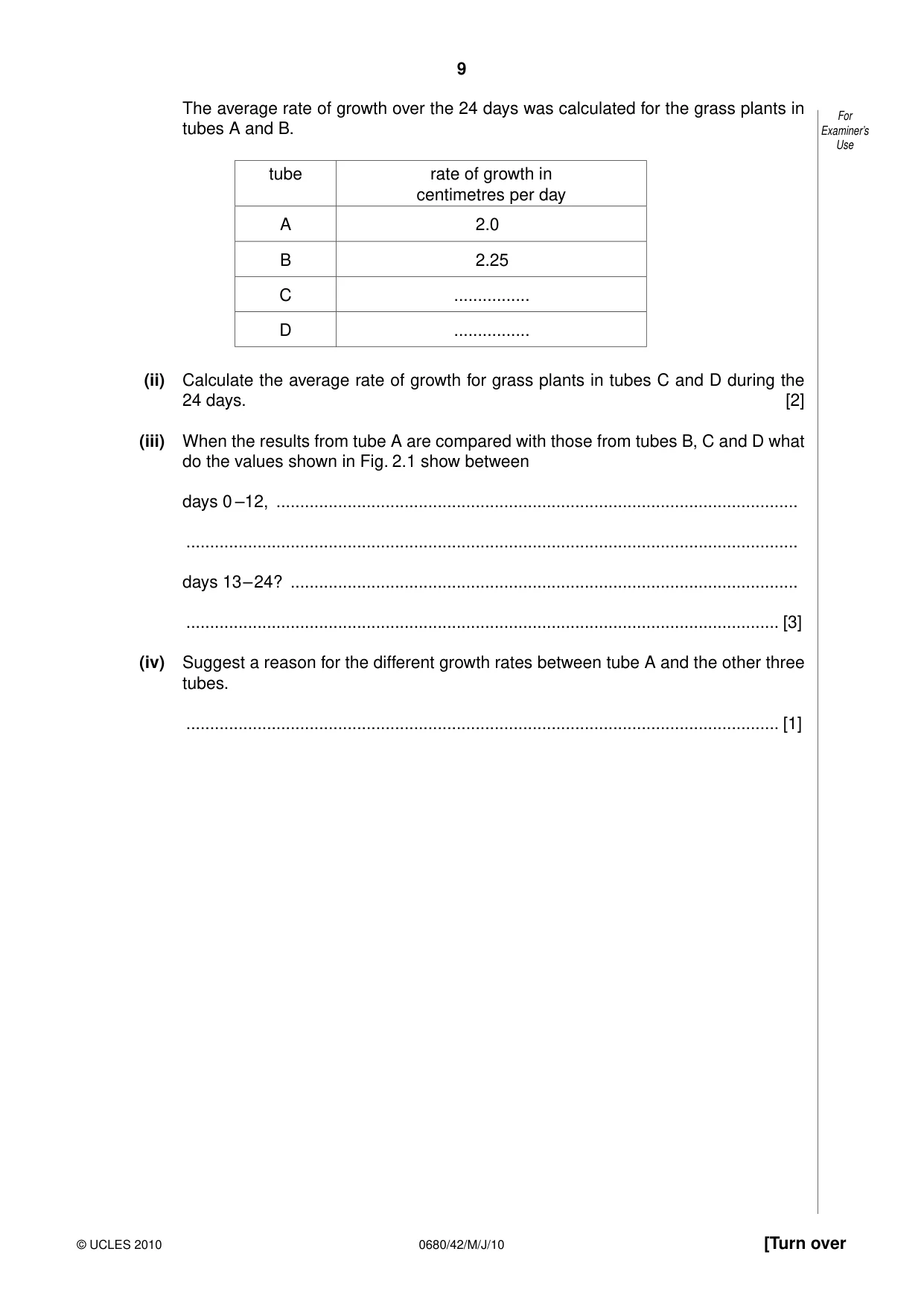 Cambridge IGCSE Environmental Management 0680 2010 May/June Paper 4 · Variant 2 question paper, page 9 of 16