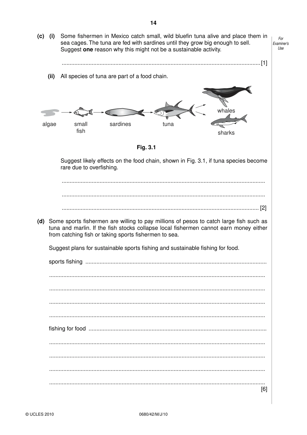 Cambridge IGCSE Environmental Management 0680 2010 May/June Paper 4 · Variant 2 question paper, page 14 of 16