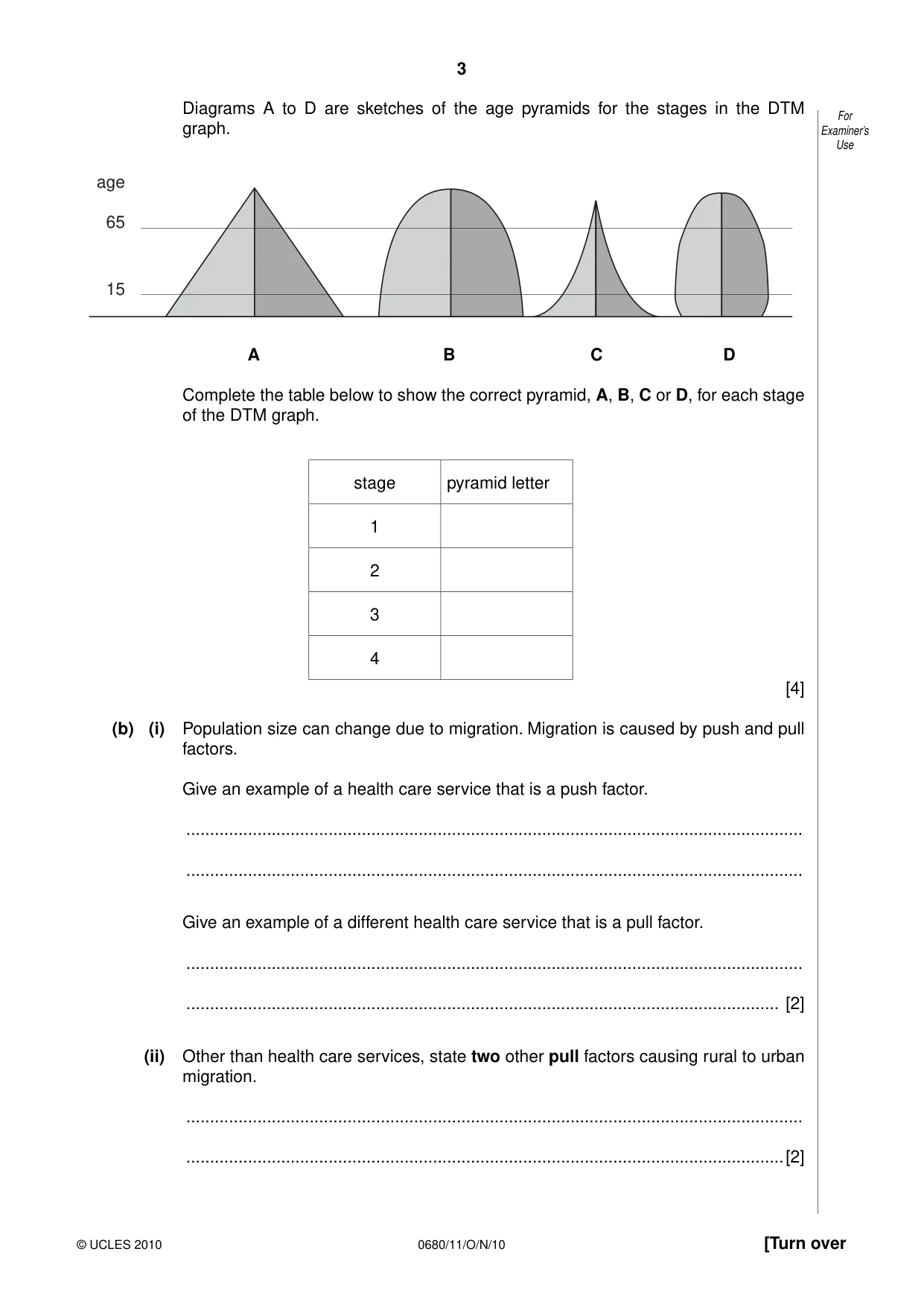 Cambridge IGCSE Environmental Management 0680 2010 Oct/Nov Paper 1 · Variant 1 question paper, page 3 of 12