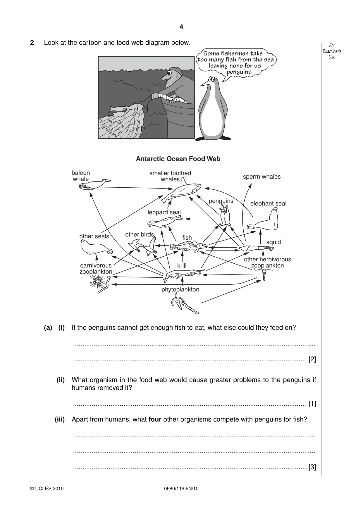 Cambridge IGCSE Environmental Management 0680 2010 Oct/Nov Paper 1 · Variant 1 question paper, page 4 of 12