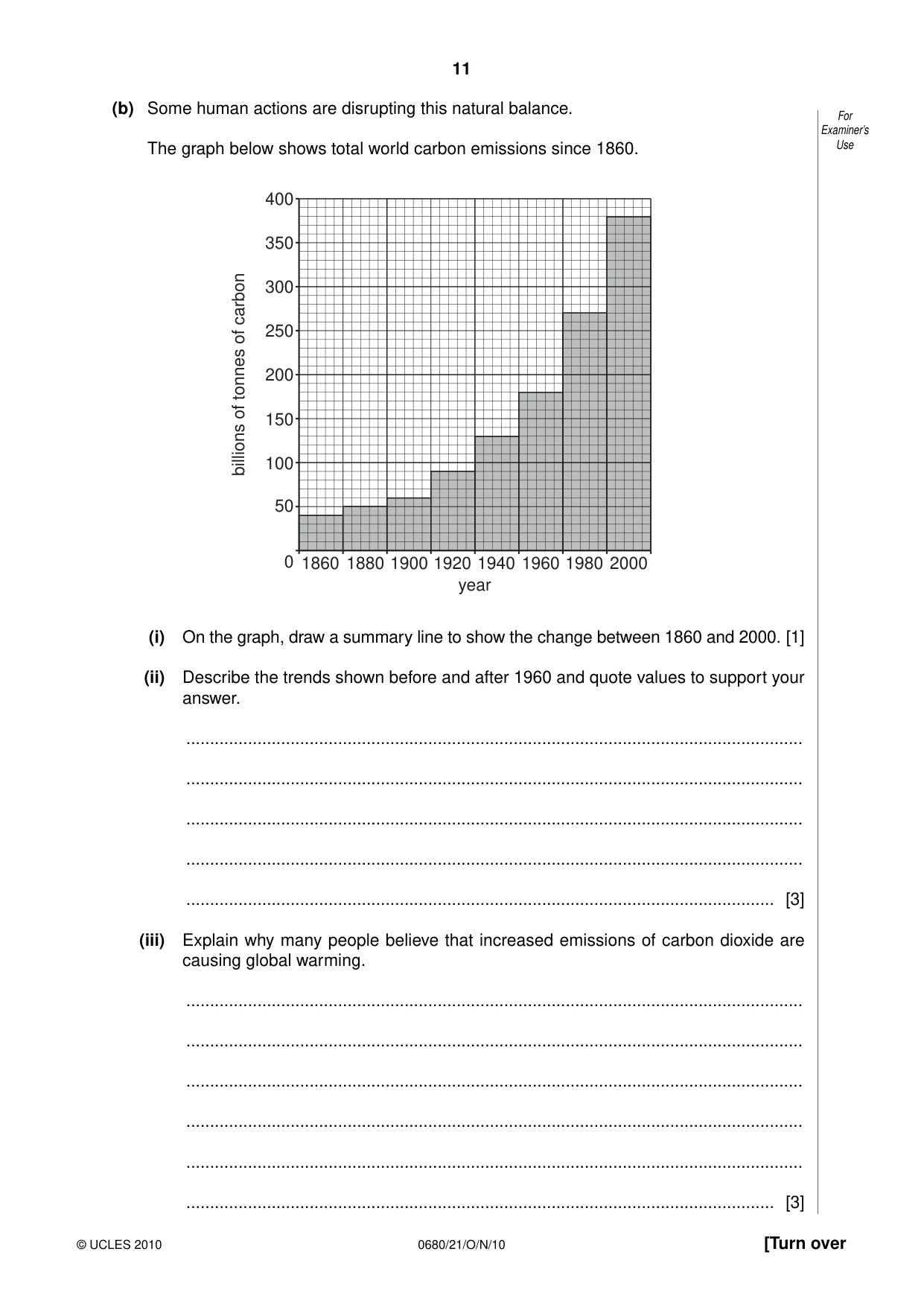 Cambridge IGCSE Environmental Management 0680 2010 Oct/Nov Paper 2 · Variant 1 question paper, page 11 of 16