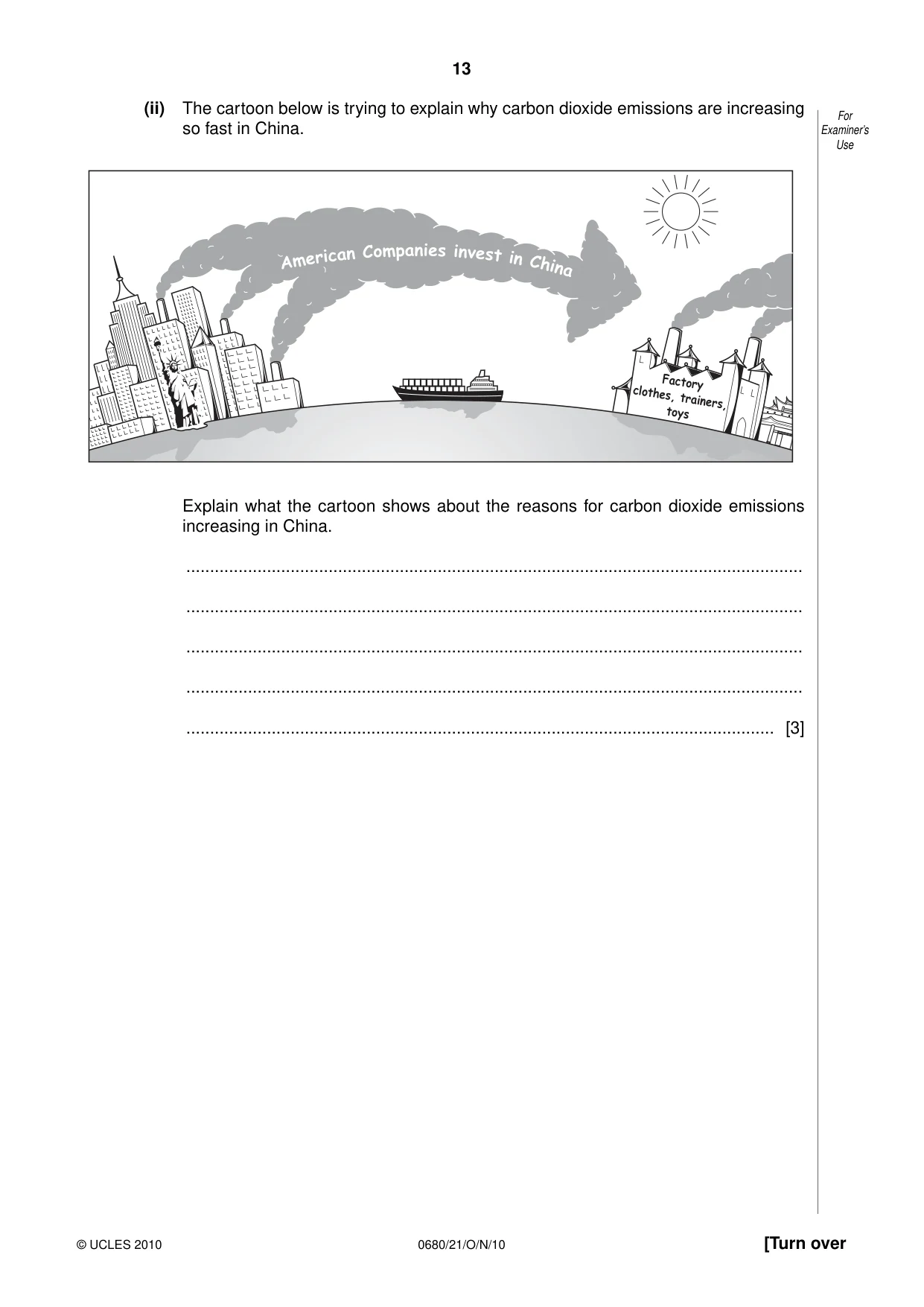 Cambridge IGCSE Environmental Management 0680 2010 Oct/Nov Paper 2 · Variant 1 question paper, page 13 of 16