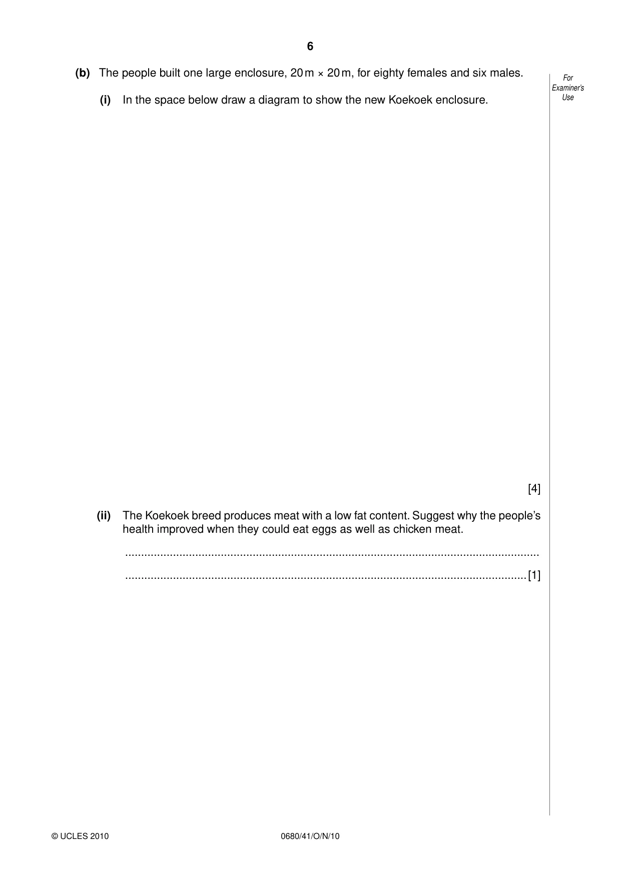 Cambridge IGCSE Environmental Management 0680 2010 Oct/Nov Paper 4 · Variant 1 question paper, page 6 of 16