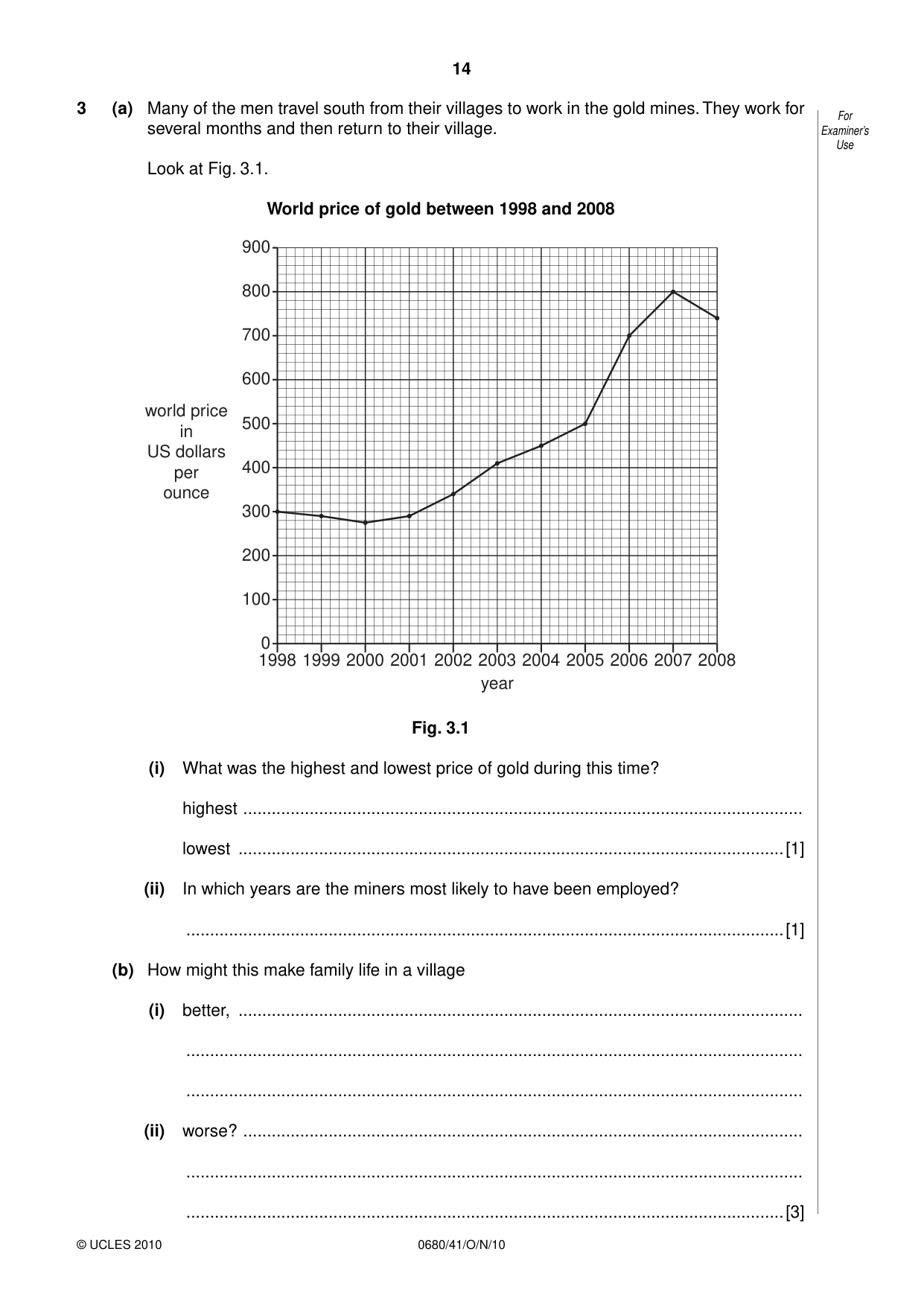 Cambridge IGCSE Environmental Management 0680 2010 Oct/Nov Paper 4 · Variant 1 question paper, page 14 of 16