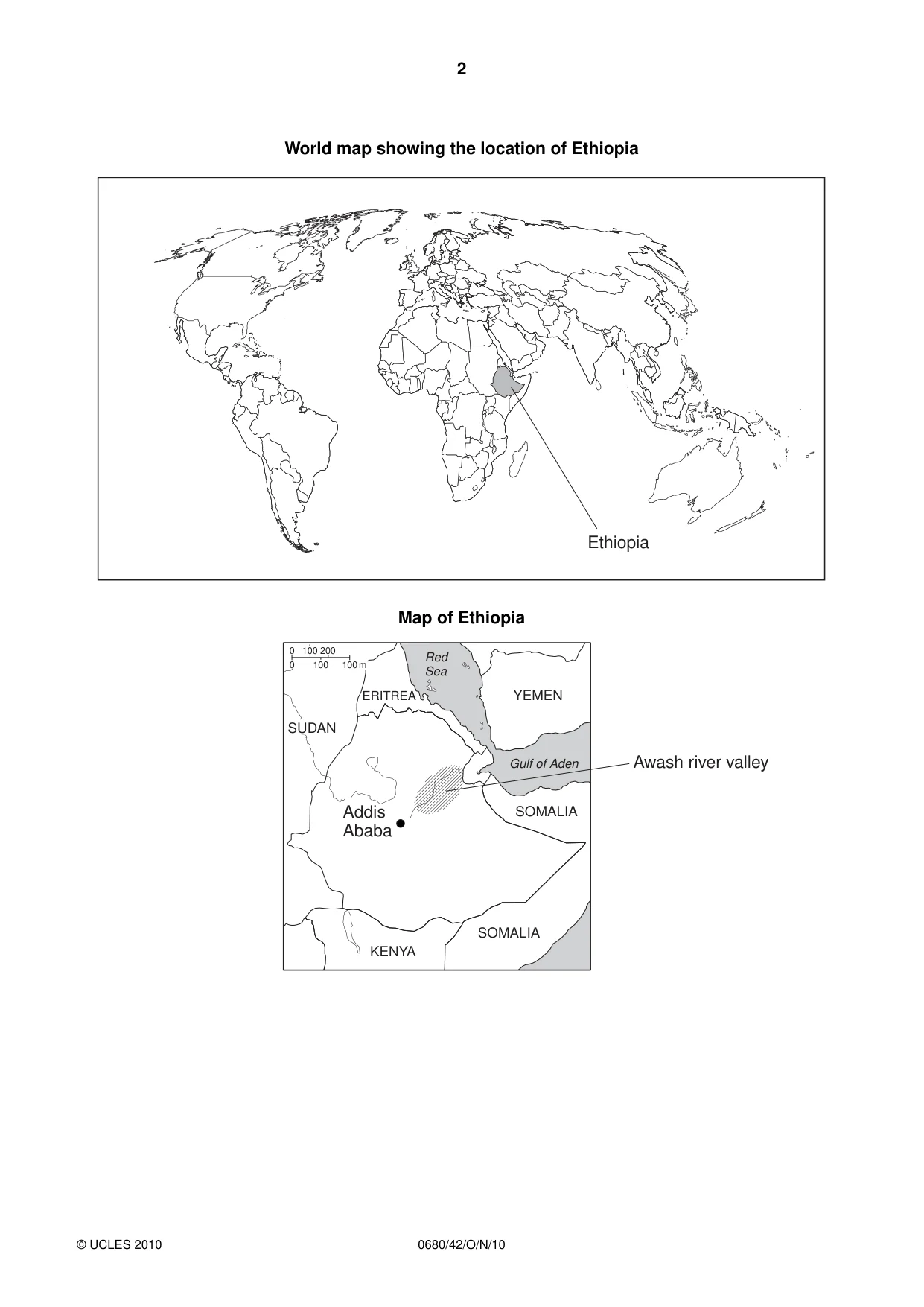 Cambridge IGCSE Environmental Management 0680 2010 Oct/Nov Paper 4 · Variant 2 question paper, page 2 of 16