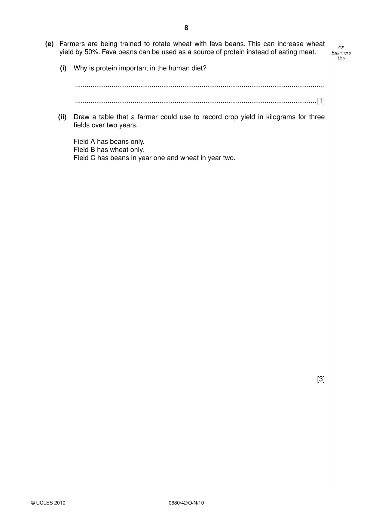 Cambridge IGCSE Environmental Management 0680 2010 Oct/Nov Paper 4 · Variant 2 question paper, page 8 of 16