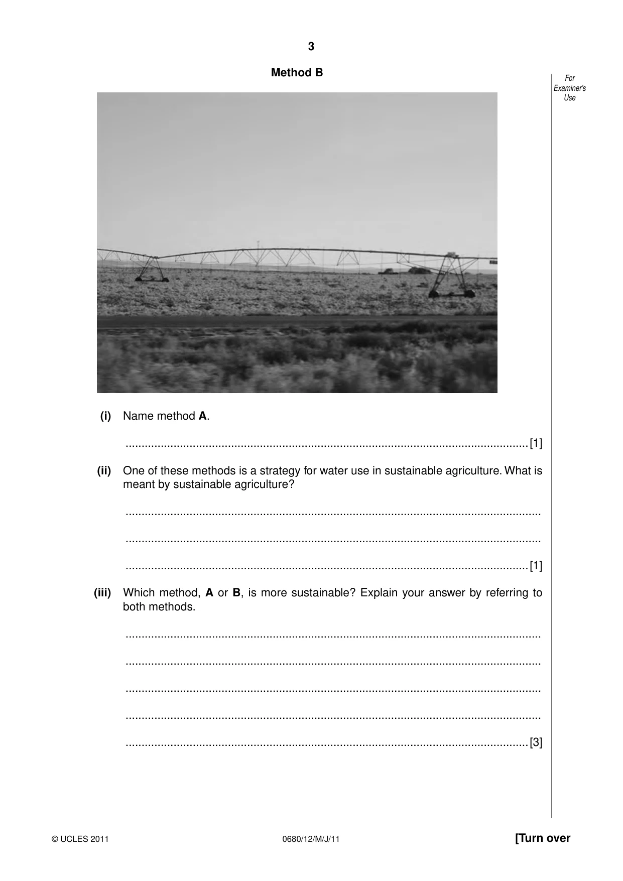 Cambridge IGCSE Environmental Management 0680 2011 May/June Paper 1 · Variant 2 question paper, page 3 of 12