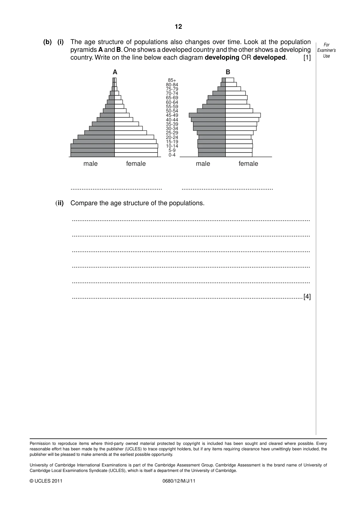 Cambridge IGCSE Environmental Management 0680 2011 May/June Paper 1 · Variant 2 question paper, page 12 of 12