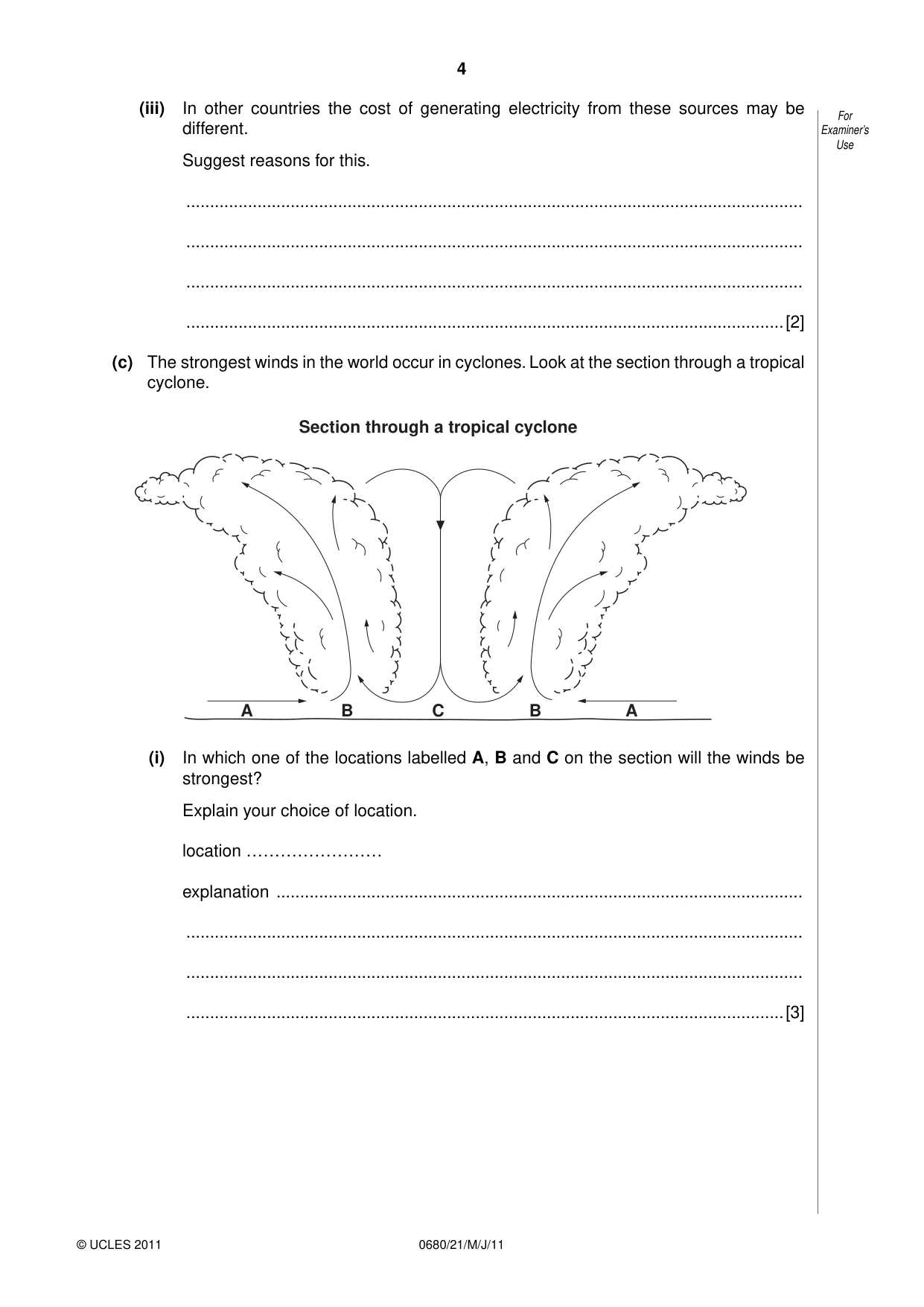 Cambridge IGCSE Environmental Management 0680 2011 May/June Paper 2 · Variant 1 question paper, page 4 of 16