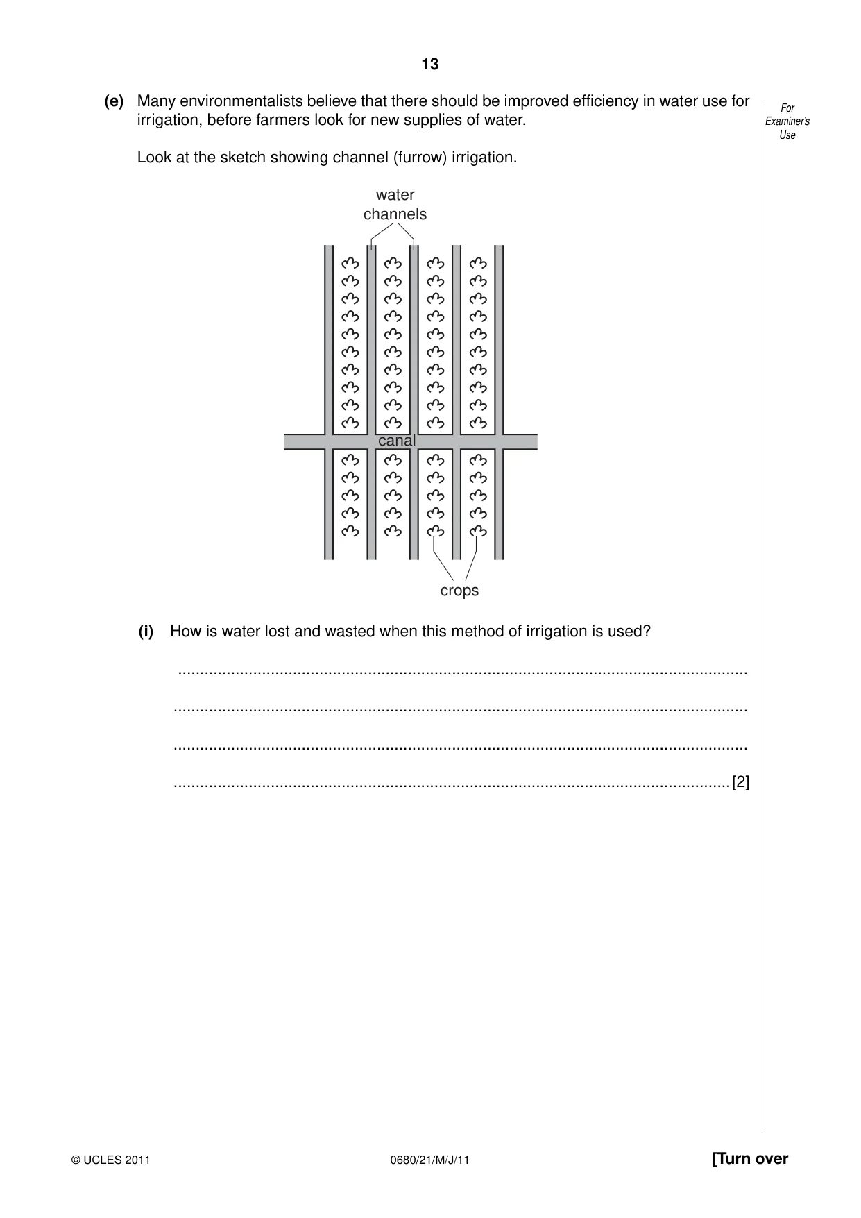 Cambridge IGCSE Environmental Management 0680 2011 May/June Paper 2 · Variant 1 question paper, page 13 of 16