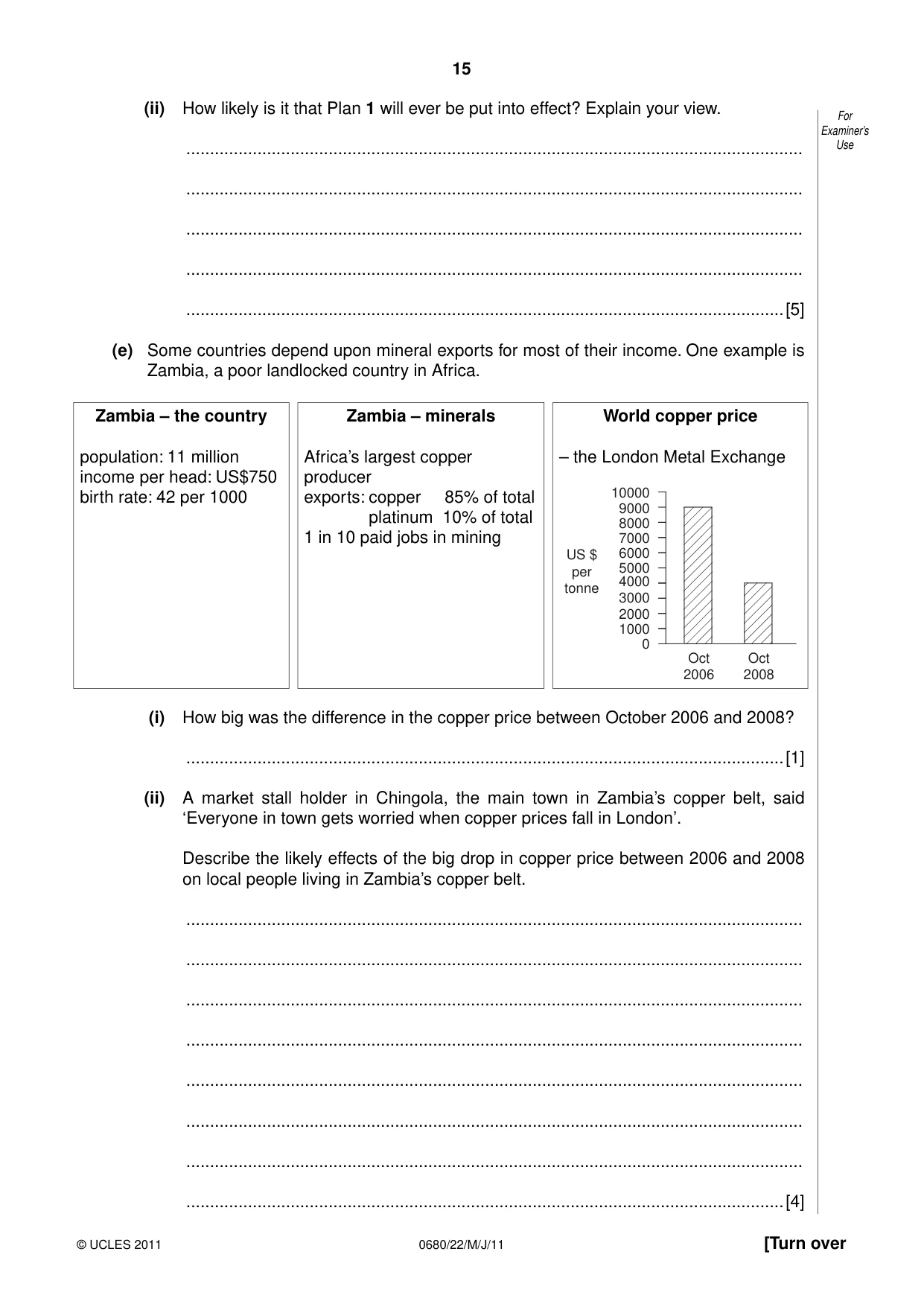 Cambridge IGCSE Environmental Management 0680 2011 May/June Paper 2 · Variant 2 question paper, page 15 of 16
