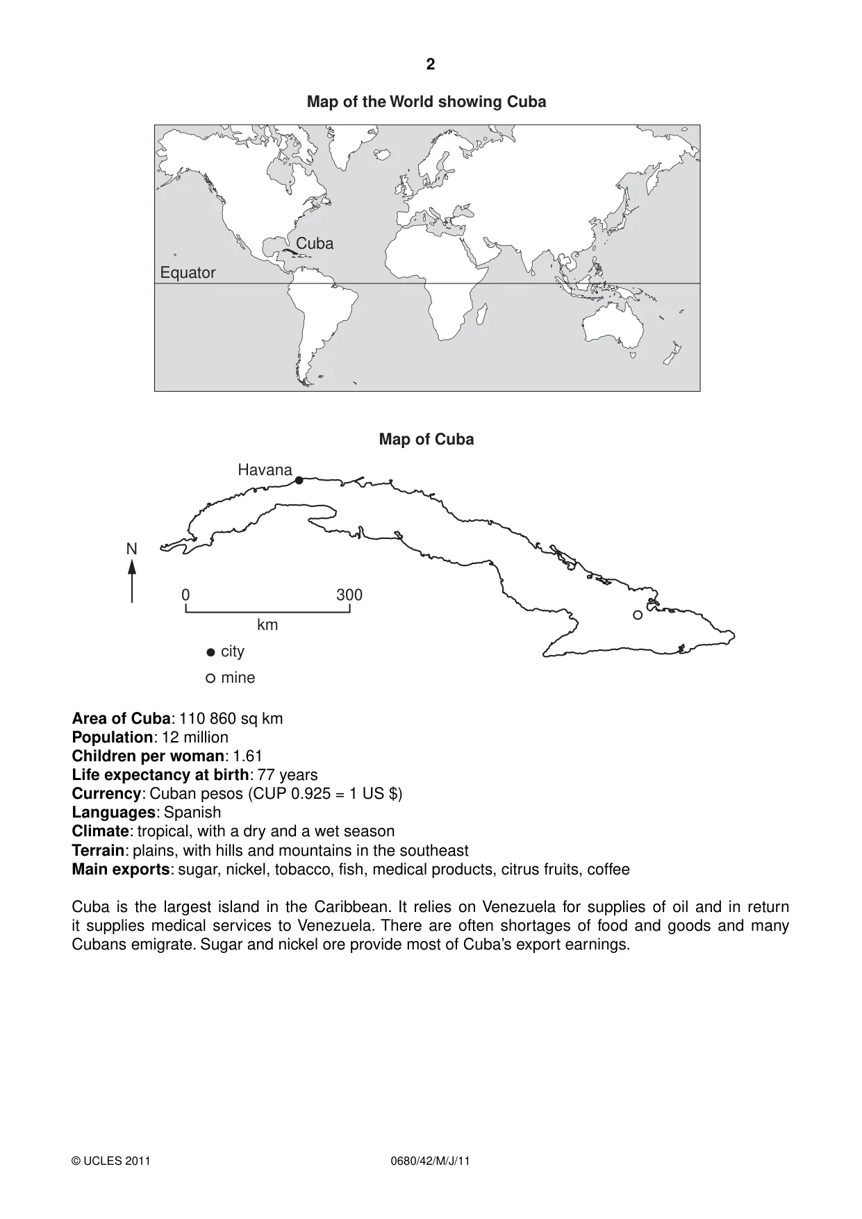 Cambridge IGCSE Environmental Management 0680 2011 May/June Paper 4 · Variant 2 question paper, page 2 of 16