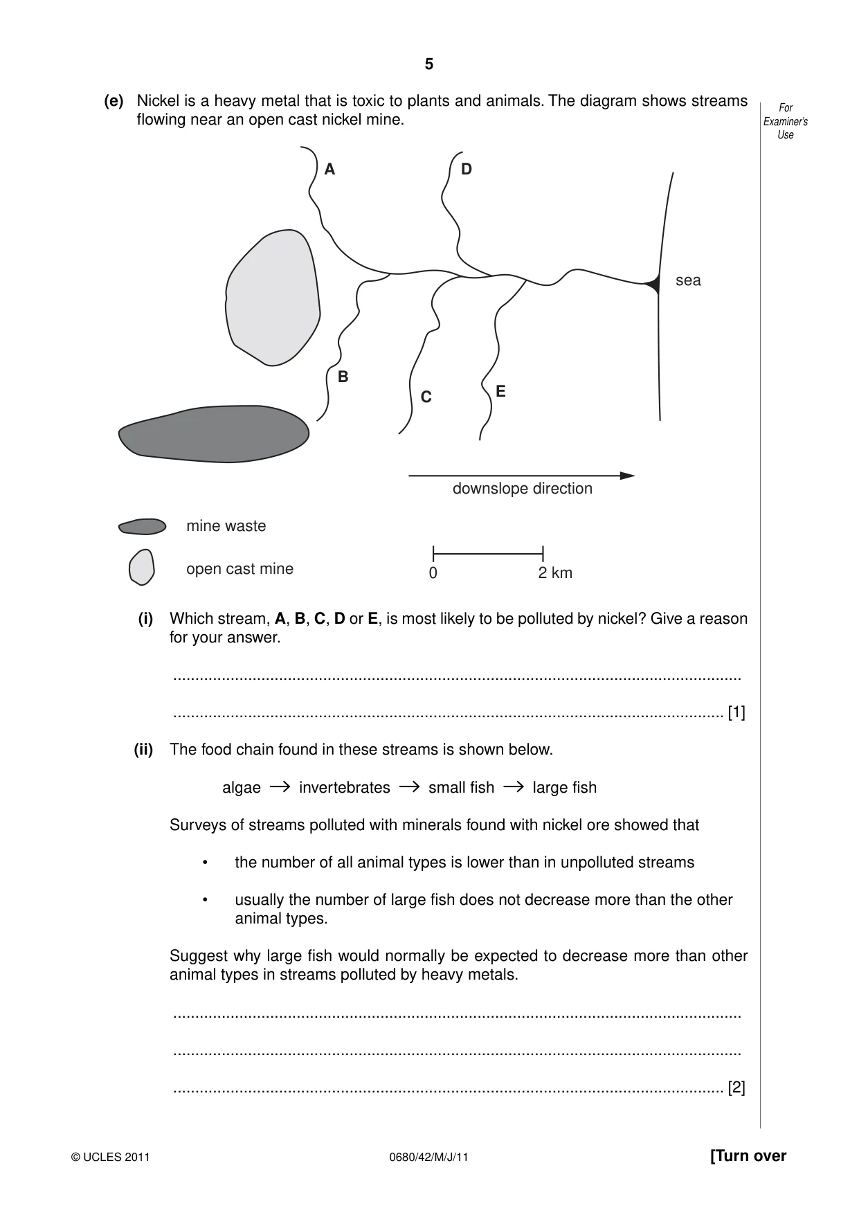 Cambridge IGCSE Environmental Management 0680 2011 May/June Paper 4 · Variant 2 question paper, page 5 of 16