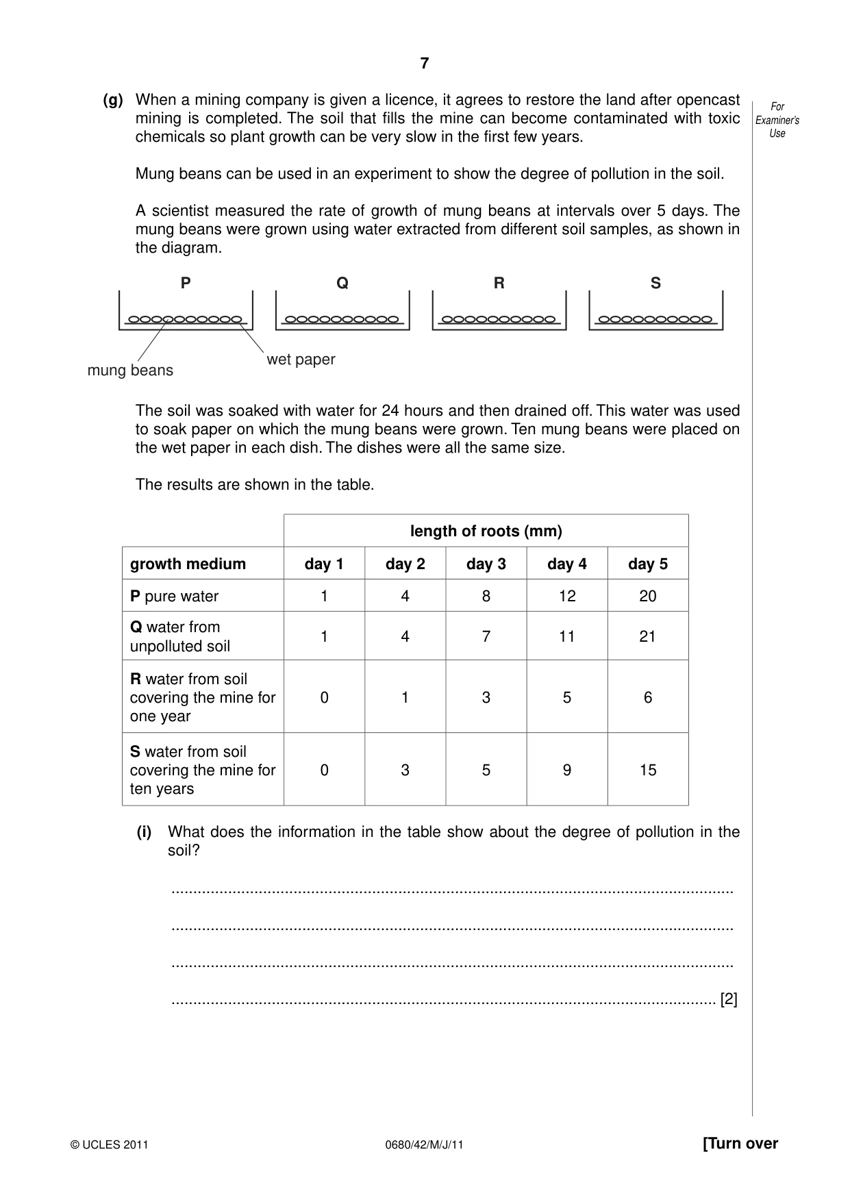 Cambridge IGCSE Environmental Management 0680 2011 May/June Paper 4 · Variant 2 question paper, page 7 of 16