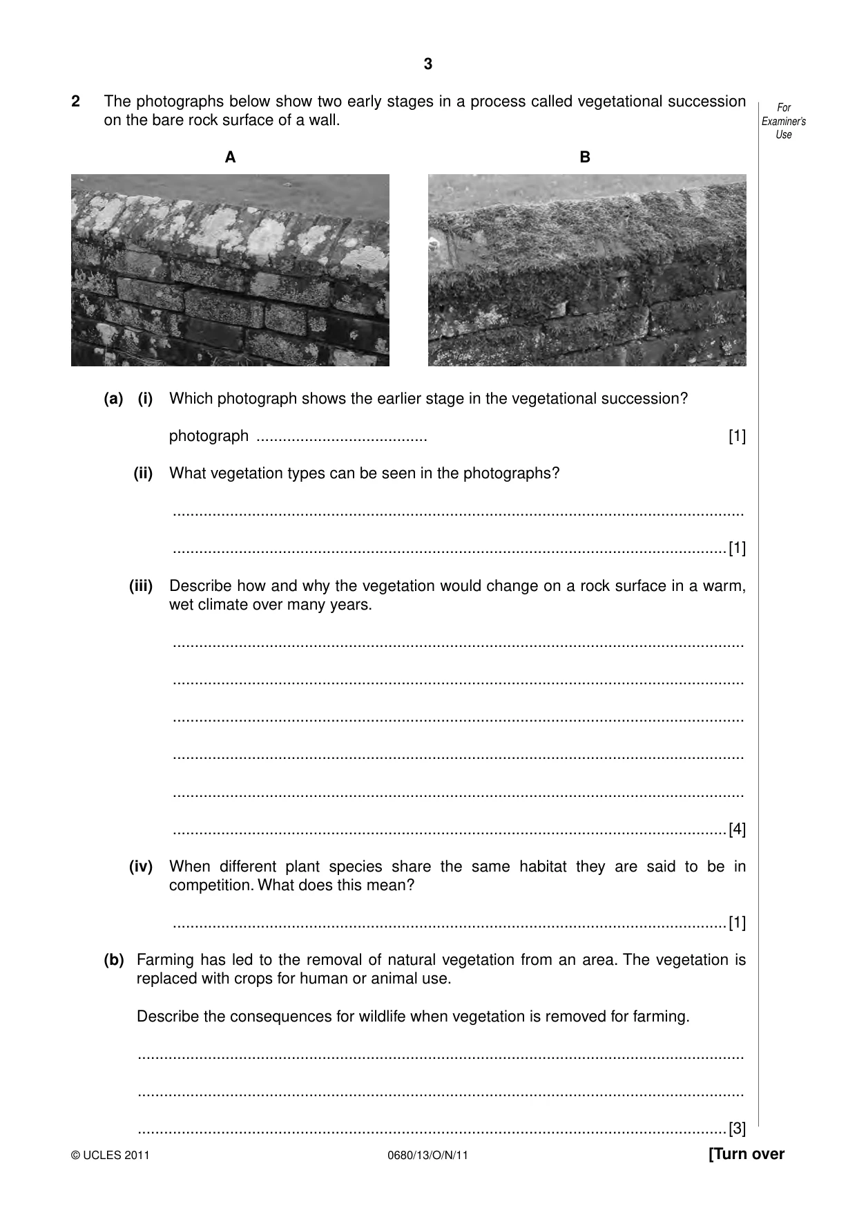Cambridge IGCSE Environmental Management 0680 2011 Oct/Nov Paper 1 · Variant 3 question paper, page 3 of 12