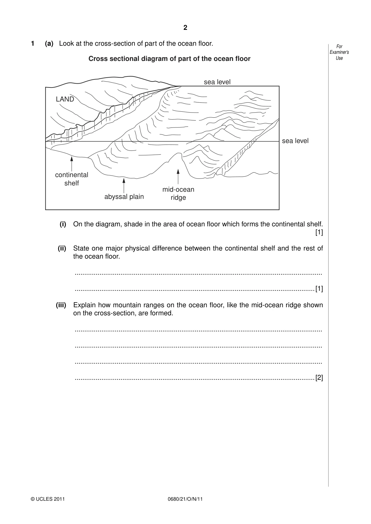 Cambridge IGCSE Environmental Management 0680 2011 Oct/Nov Paper 2 · Variant 1 question paper, page 2 of 20