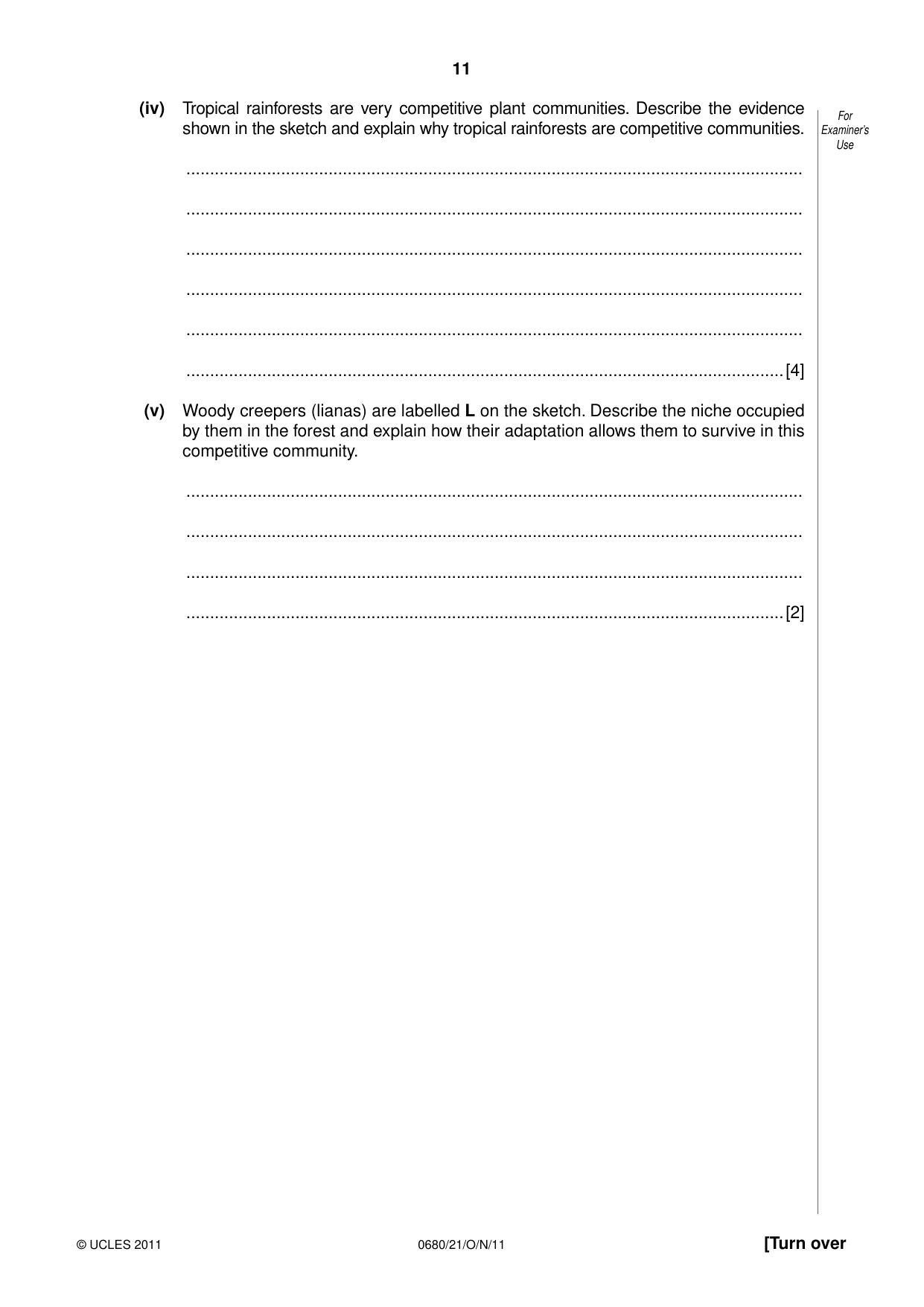 Cambridge IGCSE Environmental Management 0680 2011 Oct/Nov Paper 2 · Variant 1 question paper, page 11 of 20