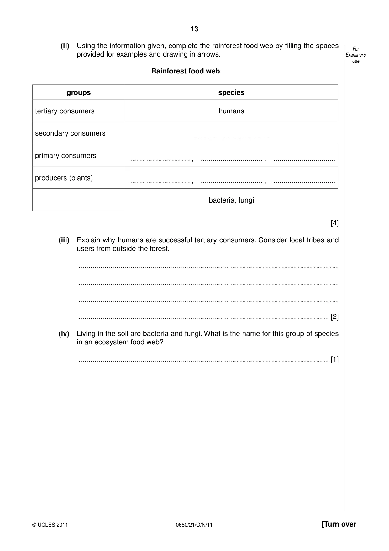 Cambridge IGCSE Environmental Management 0680 2011 Oct/Nov Paper 2 · Variant 1 question paper, page 13 of 20