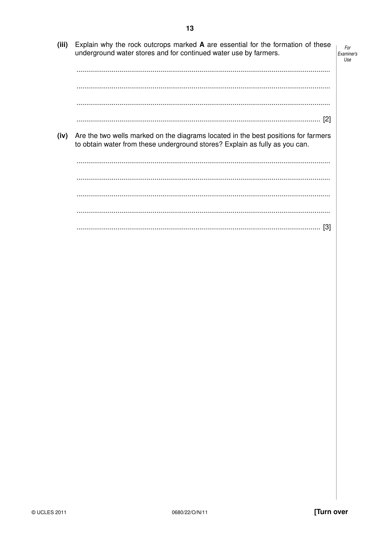Cambridge IGCSE Environmental Management 0680 2011 Oct/Nov Paper 2 · Variant 2 question paper, page 13 of 20