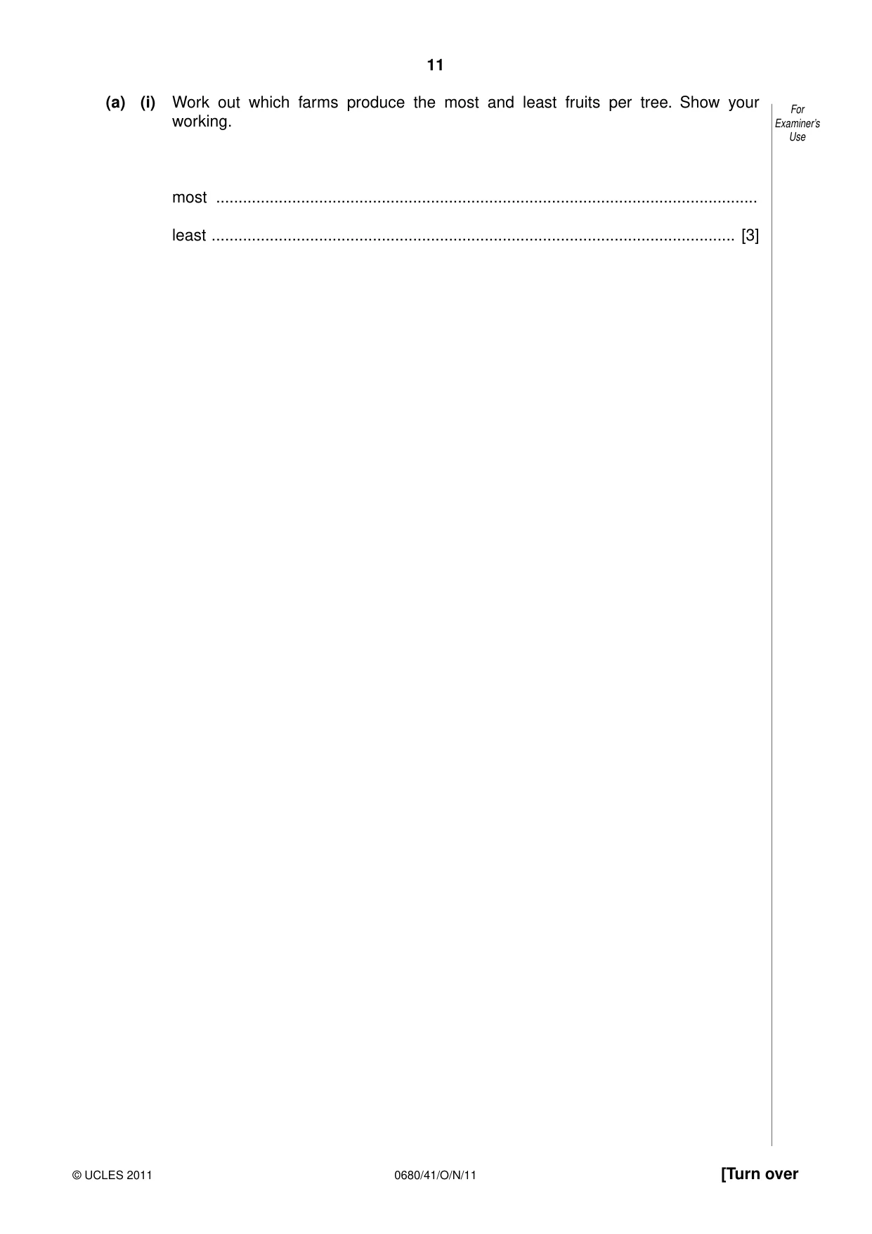 Cambridge IGCSE Environmental Management 0680 2011 Oct/Nov Paper 4 · Variant 1 question paper, page 11 of 16