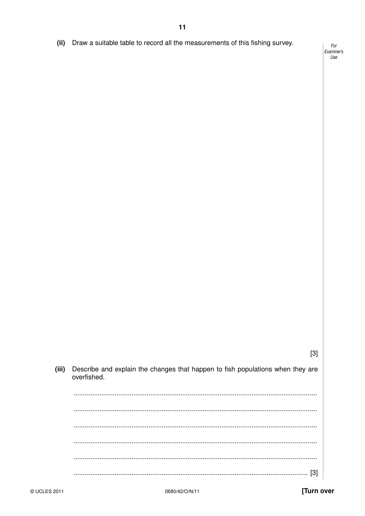 Cambridge IGCSE Environmental Management 0680 2011 Oct/Nov Paper 4 · Variant 2 question paper, page 11 of 16