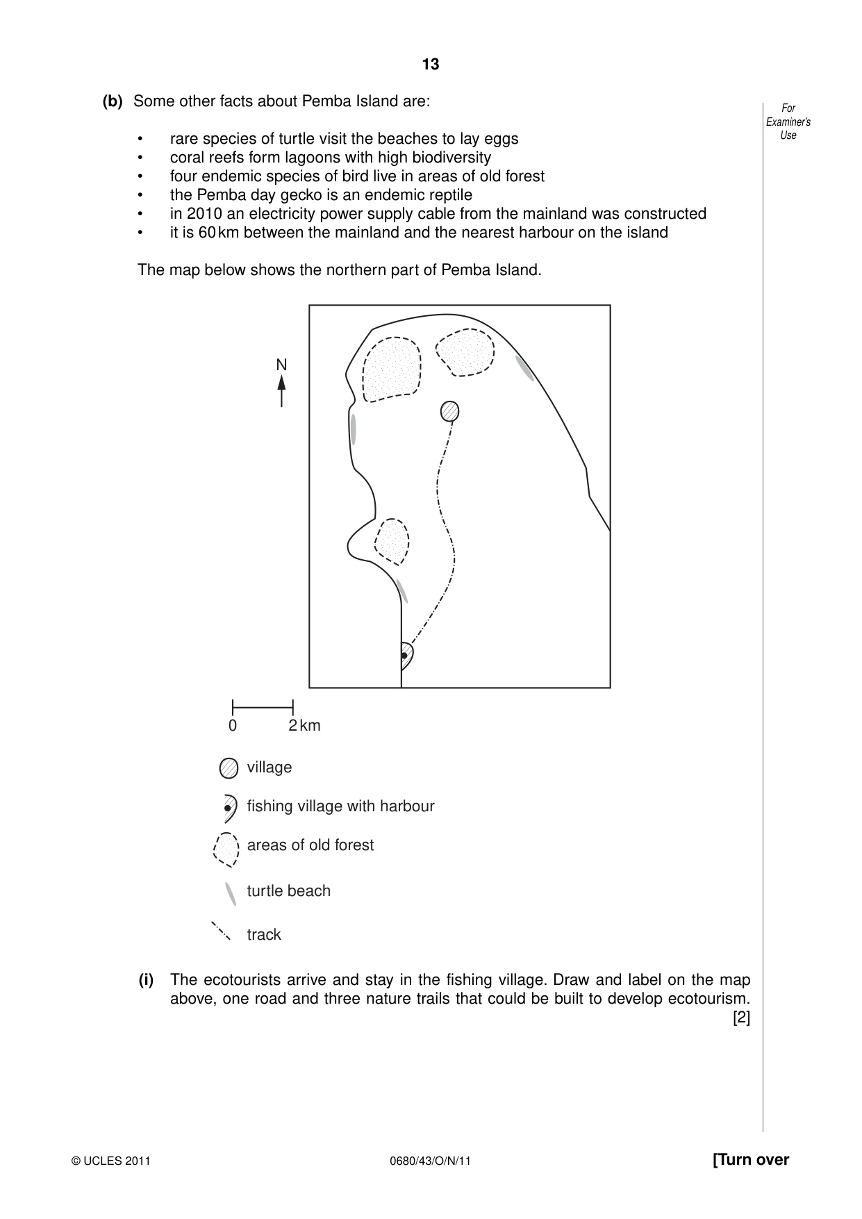 Cambridge IGCSE Environmental Management 0680 2011 Oct/Nov Paper 4 · Variant 3 question paper, page 13 of 16