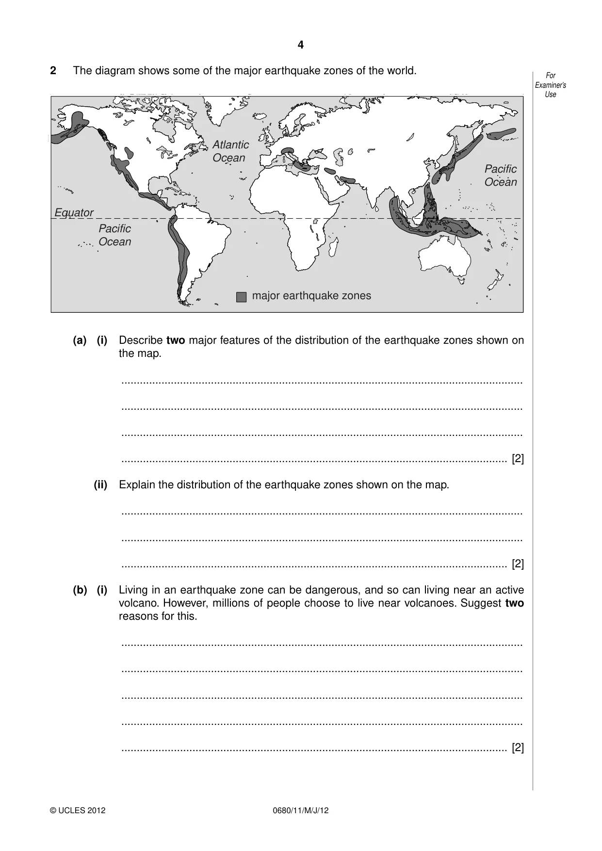 Cambridge IGCSE Environmental Management 0680 2012 May/June Paper 1 · Variant 1 question paper, page 4 of 16