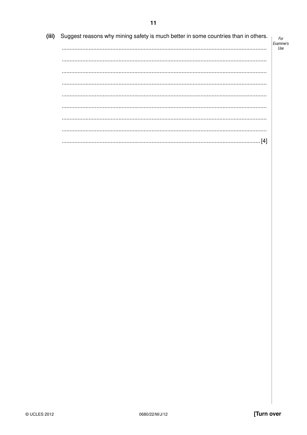 Cambridge IGCSE Environmental Management 0680 2012 May/June Paper 2 · Variant 2 question paper, page 11 of 16