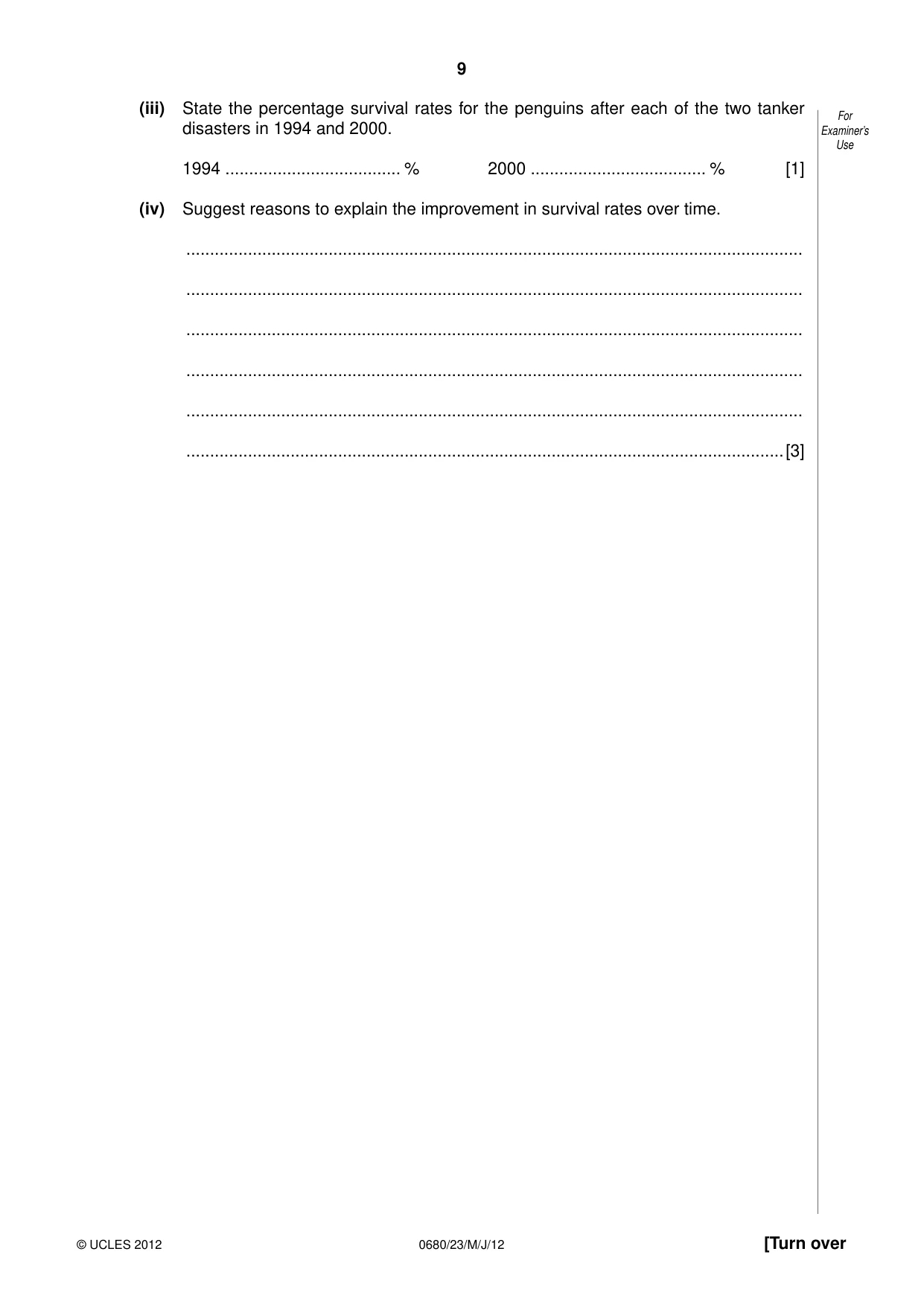 Cambridge IGCSE Environmental Management 0680 2012 May/June Paper 2 · Variant 3 question paper, page 9 of 20
