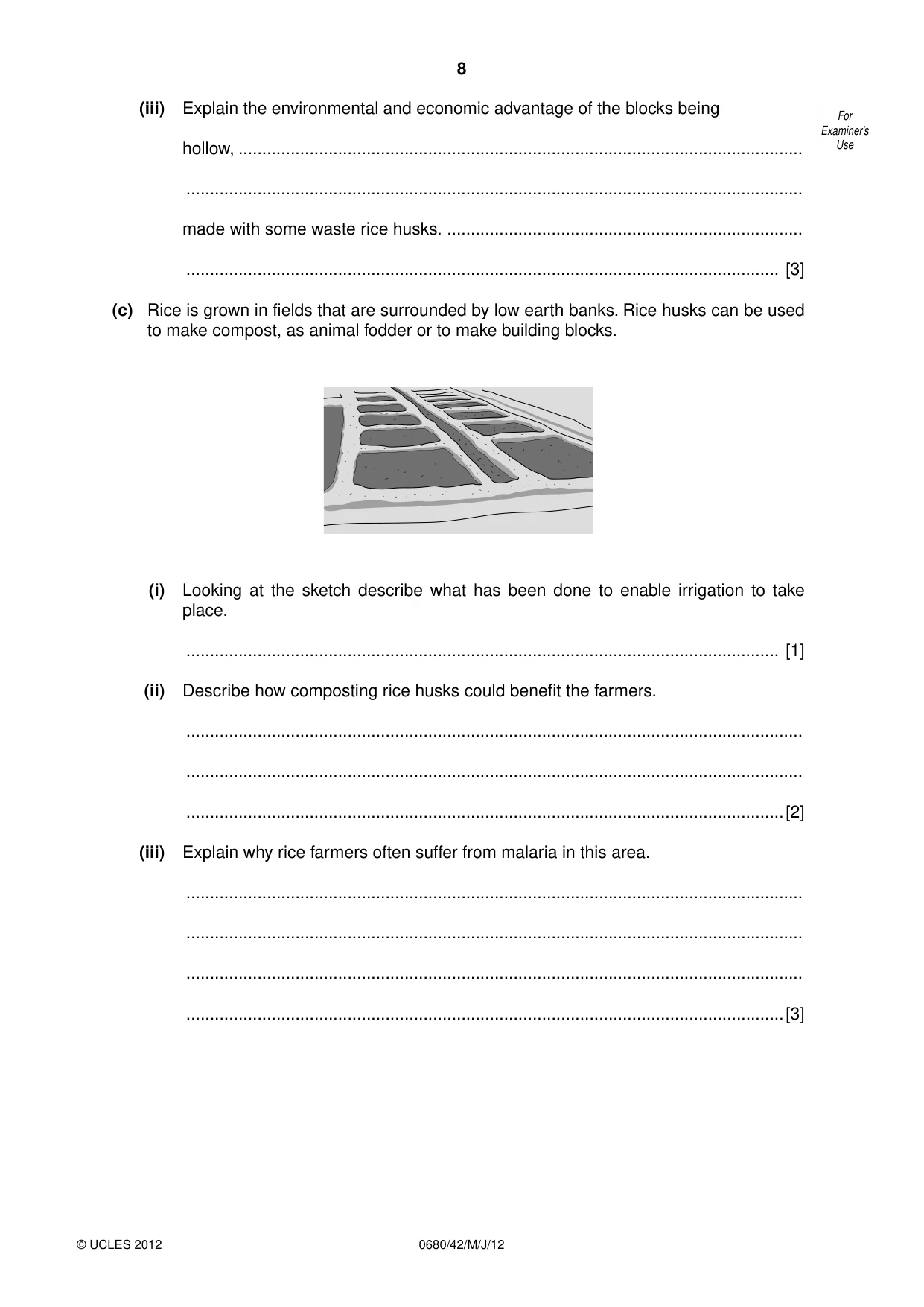 Cambridge IGCSE Environmental Management 0680 2012 May/June Paper 4 · Variant 2 question paper, page 8 of 12