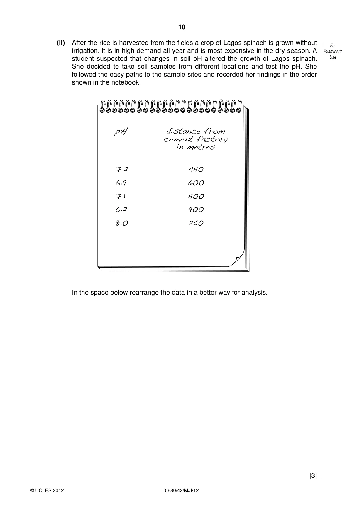 Cambridge IGCSE Environmental Management 0680 2012 May/June Paper 4 · Variant 2 question paper, page 10 of 12