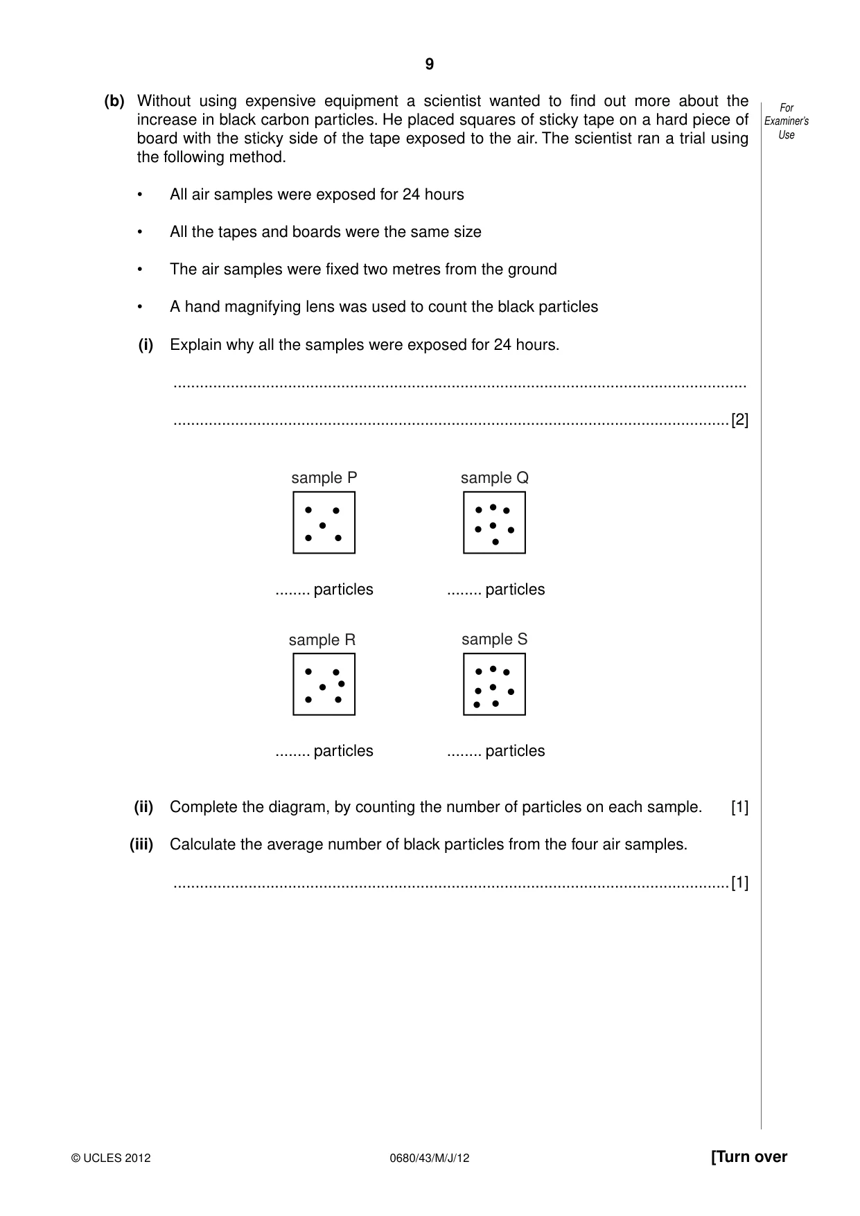 Cambridge IGCSE Environmental Management 0680 2012 May/June Paper 4 · Variant 3 question paper, page 9 of 16