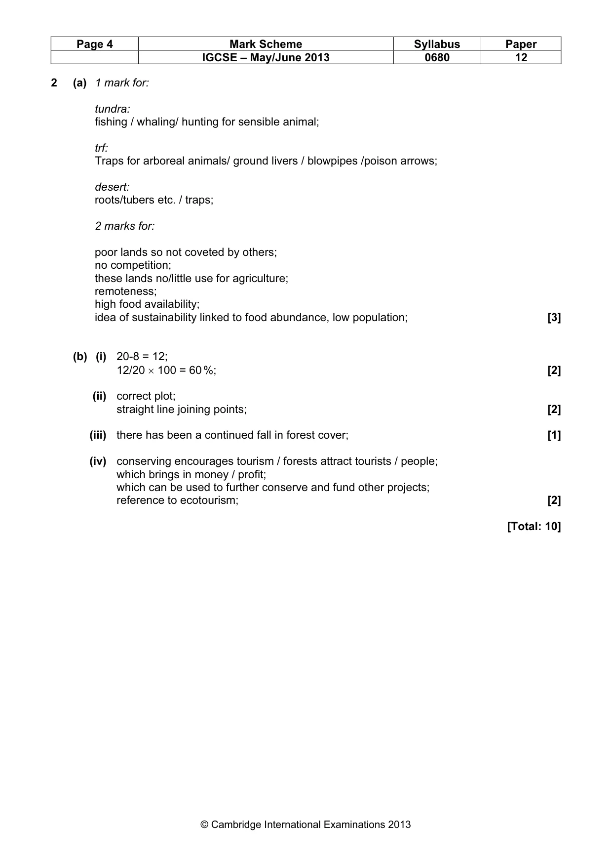Mark scheme, page 4 of 7