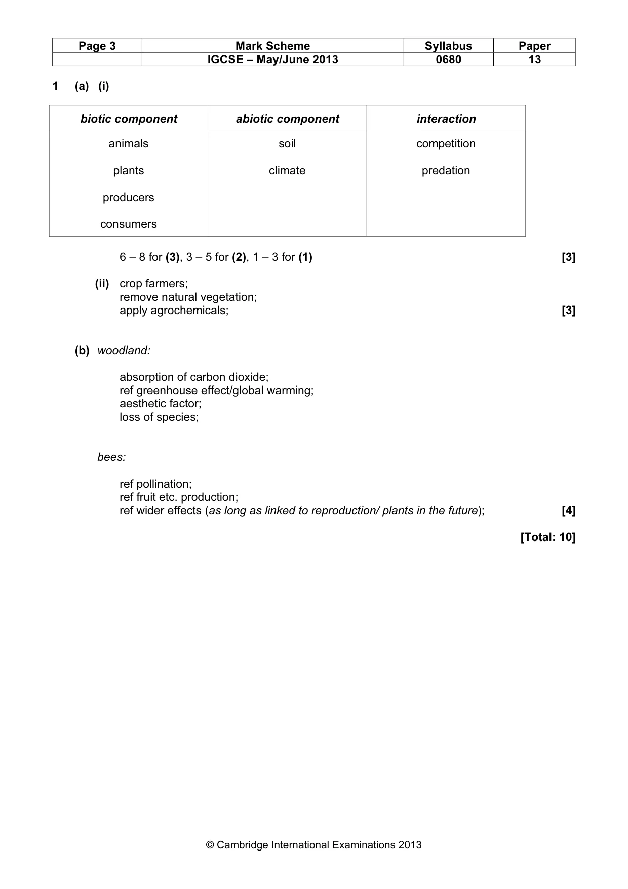 Mark scheme, page 3 of 7