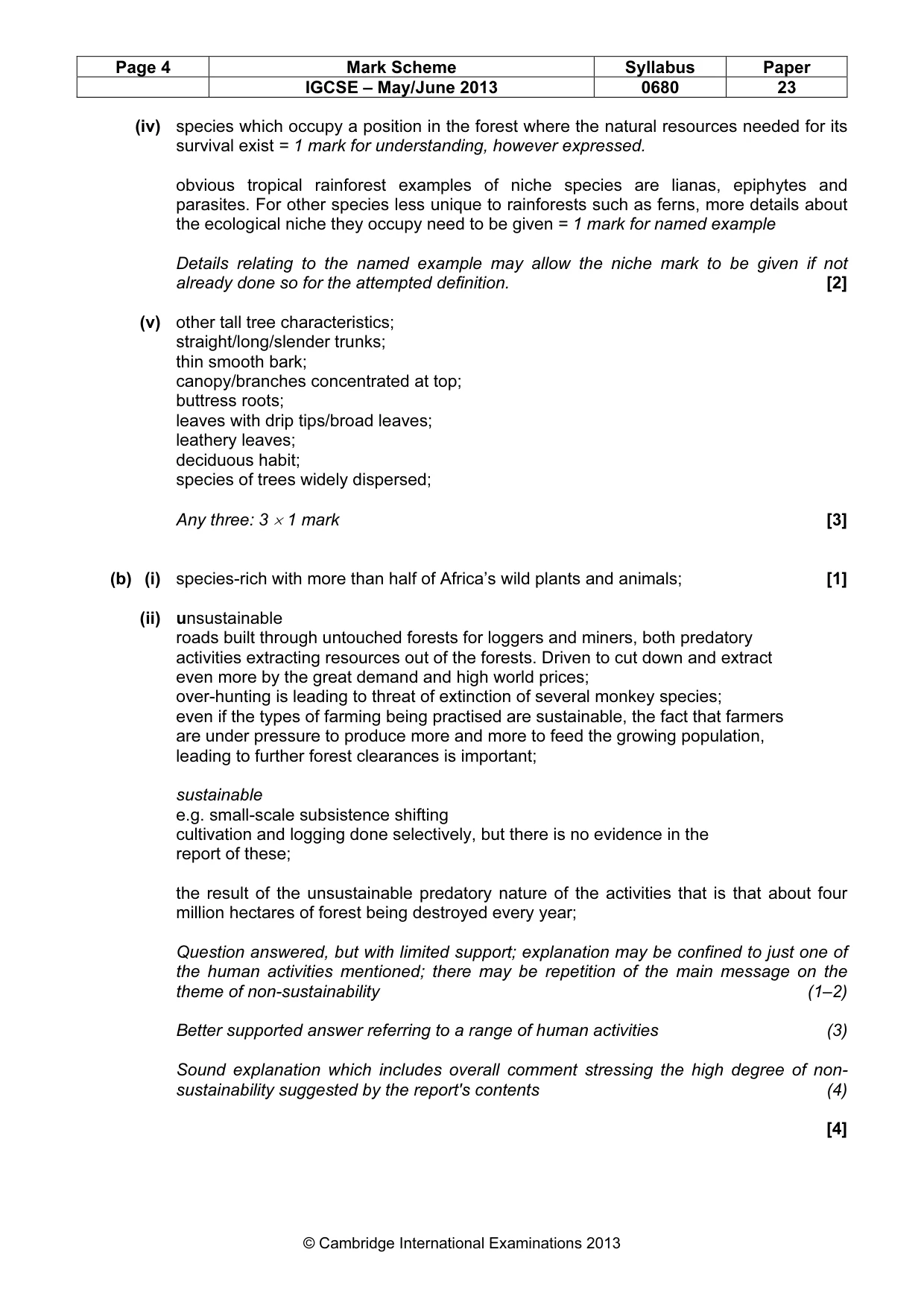 Mark scheme, page 4 of 11
