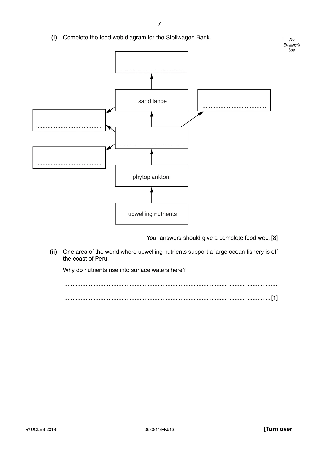 Cambridge IGCSE Environmental Management 0680 2013 May/June Paper 1 · Variant 1 question paper, page 7 of 20