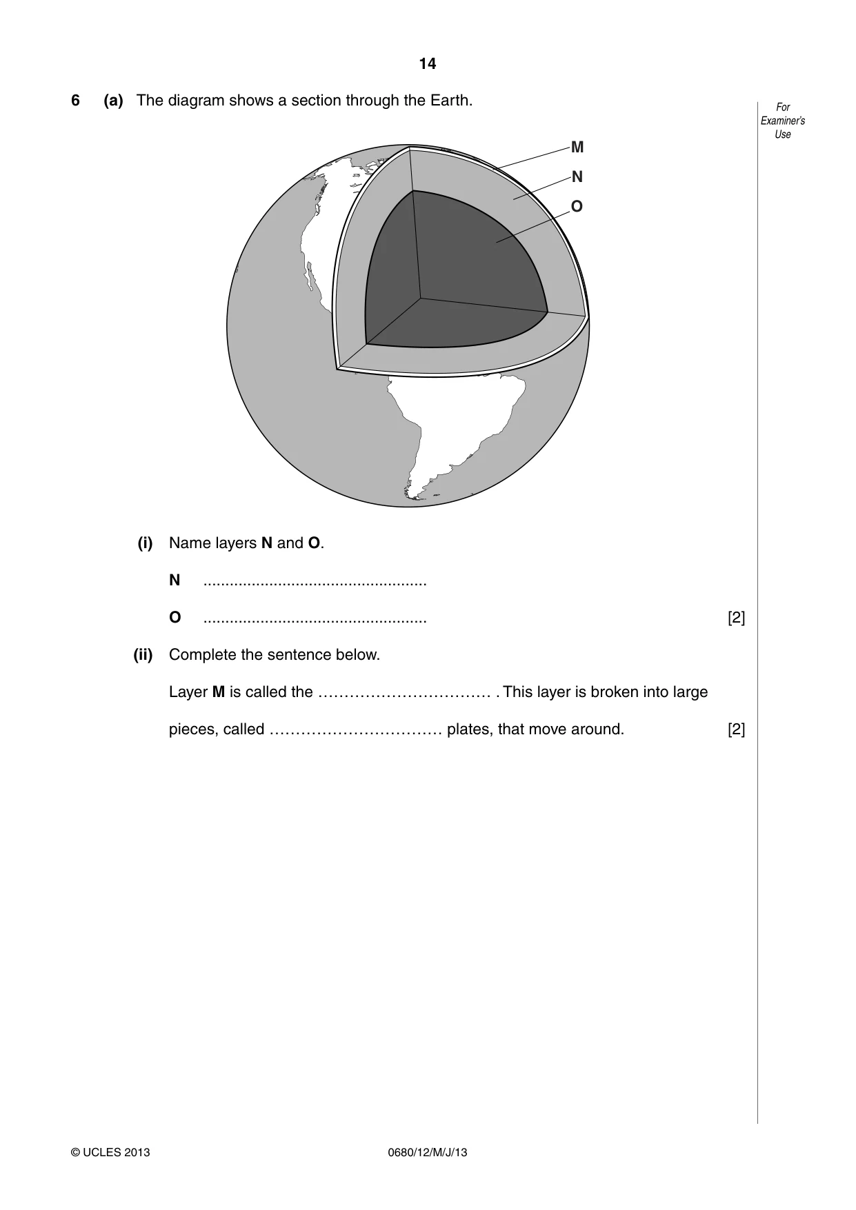 Cambridge IGCSE Environmental Management 0680 2013 May/June Paper 1 · Variant 2 question paper, page 14 of 16