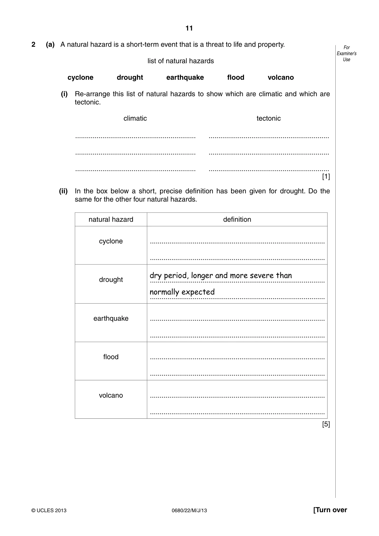 Cambridge IGCSE Environmental Management 0680 2013 May/June Paper 2 · Variant 2 question paper, page 11 of 16