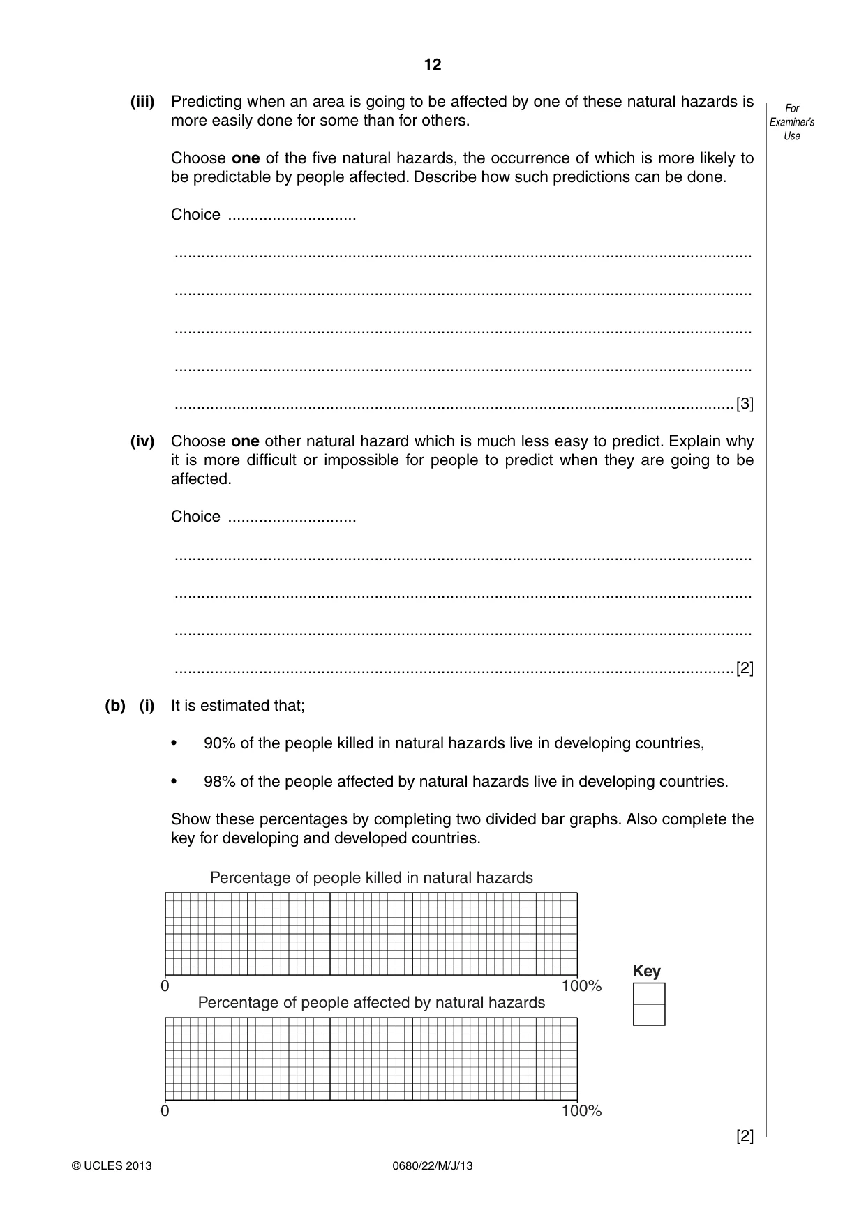 Cambridge IGCSE Environmental Management 0680 2013 May/June Paper 2 · Variant 2 question paper, page 12 of 16