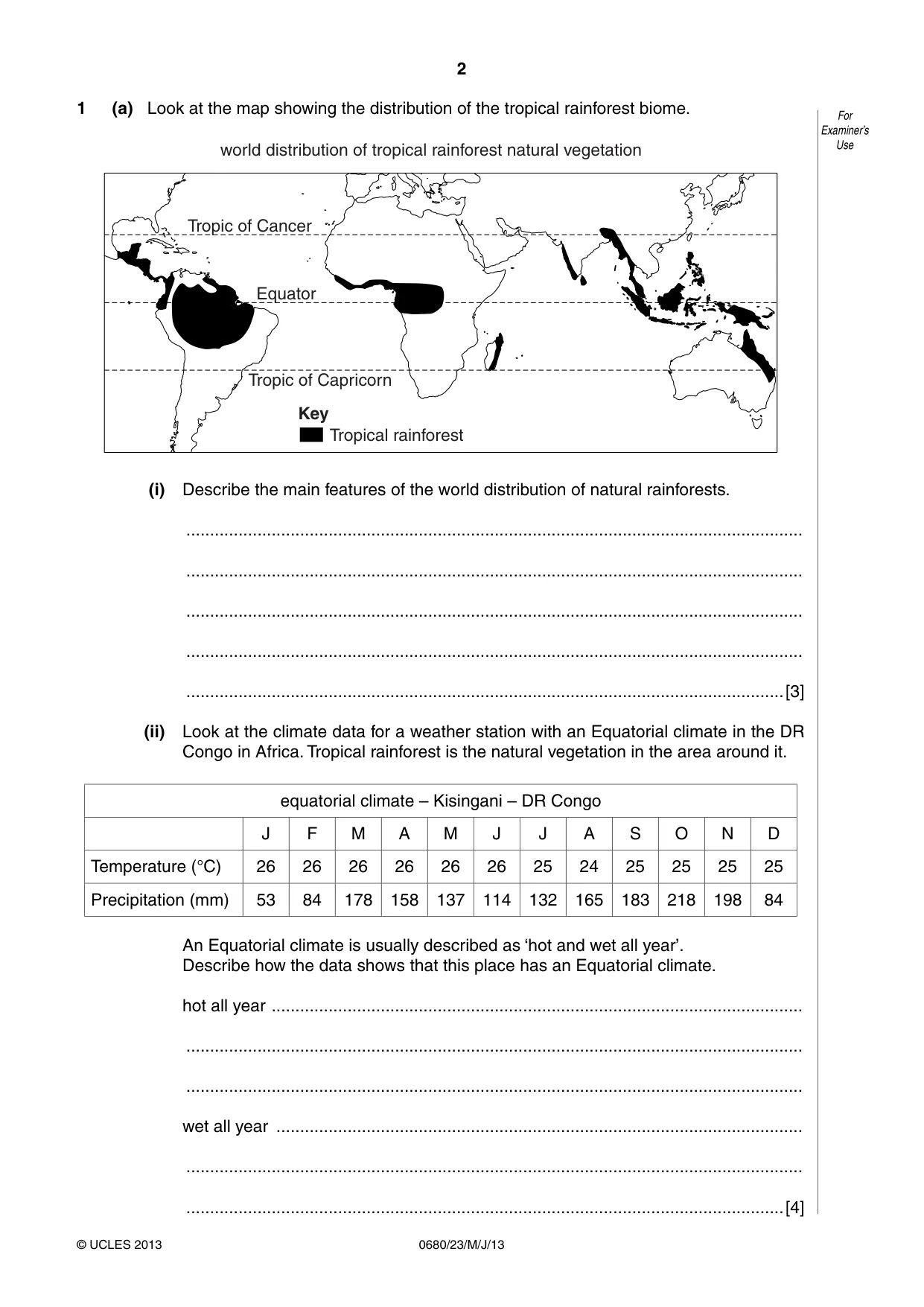 Cambridge IGCSE Environmental Management 0680 2013 May/June Paper 2 · Variant 3 question paper, page 2 of 16