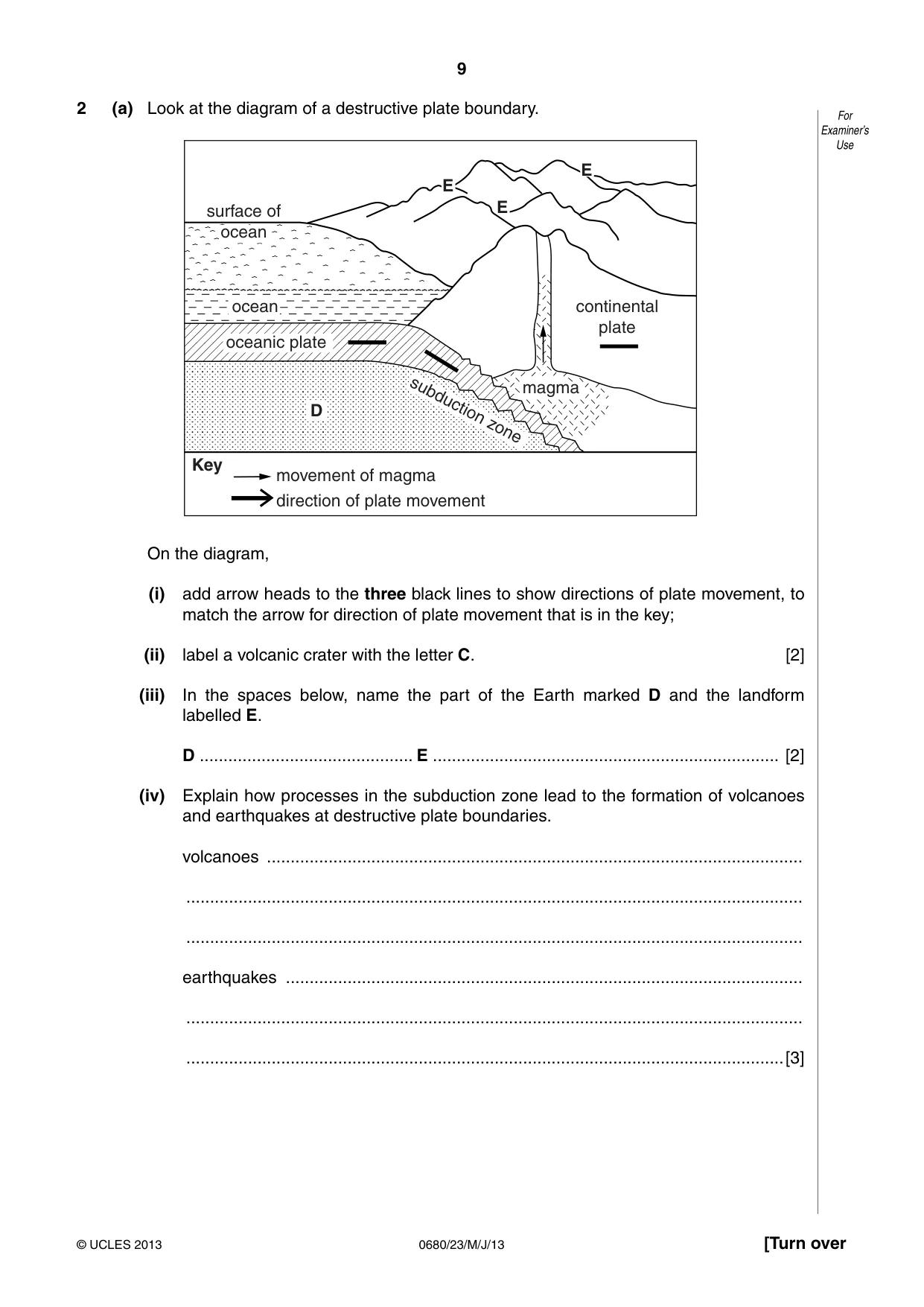 Cambridge IGCSE Environmental Management 0680 2013 May/June Paper 2 · Variant 3 question paper, page 9 of 16