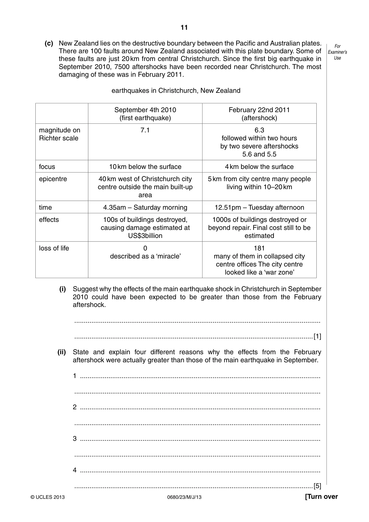 Cambridge IGCSE Environmental Management 0680 2013 May/June Paper 2 · Variant 3 question paper, page 11 of 16