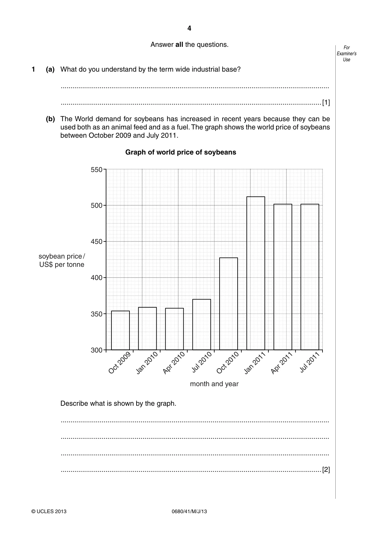 Cambridge IGCSE Environmental Management 0680 2013 May/June Paper 4 · Variant 1 question paper, page 4 of 20