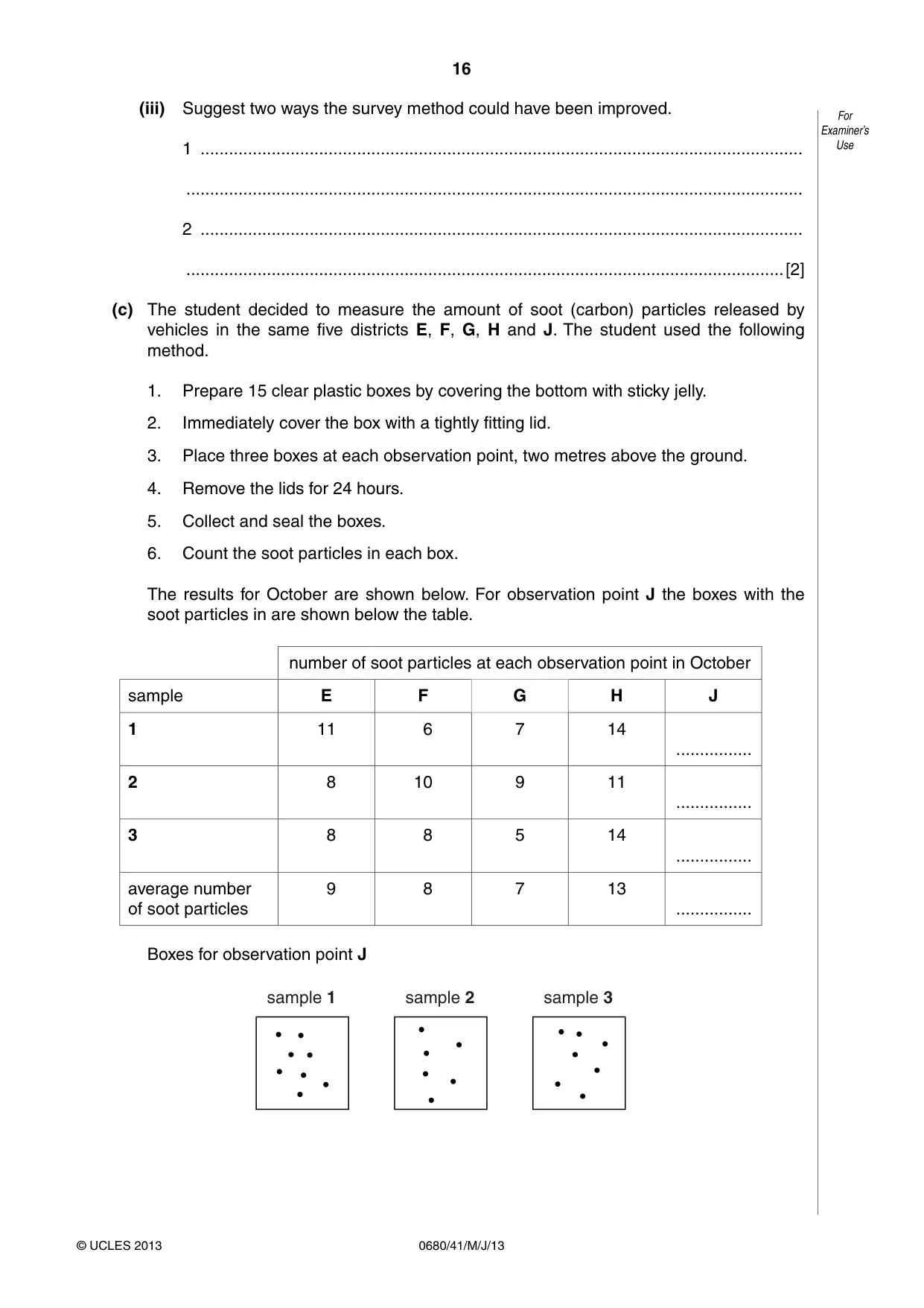 Cambridge IGCSE Environmental Management 0680 2013 May/June Paper 4 · Variant 1 question paper, page 16 of 20