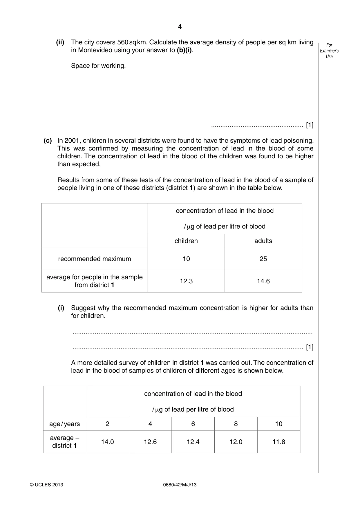 Cambridge IGCSE Environmental Management 0680 2013 May/June Paper 4 · Variant 2 question paper, page 4 of 16