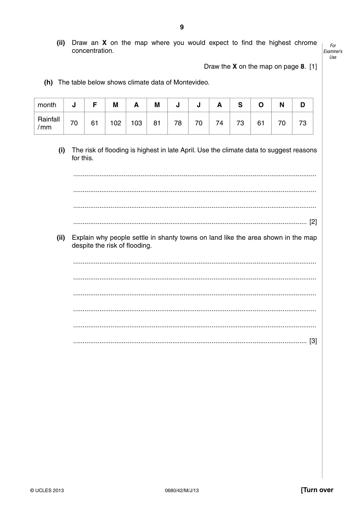 Cambridge IGCSE Environmental Management 0680 2013 May/June Paper 4 · Variant 2 question paper, page 9 of 16