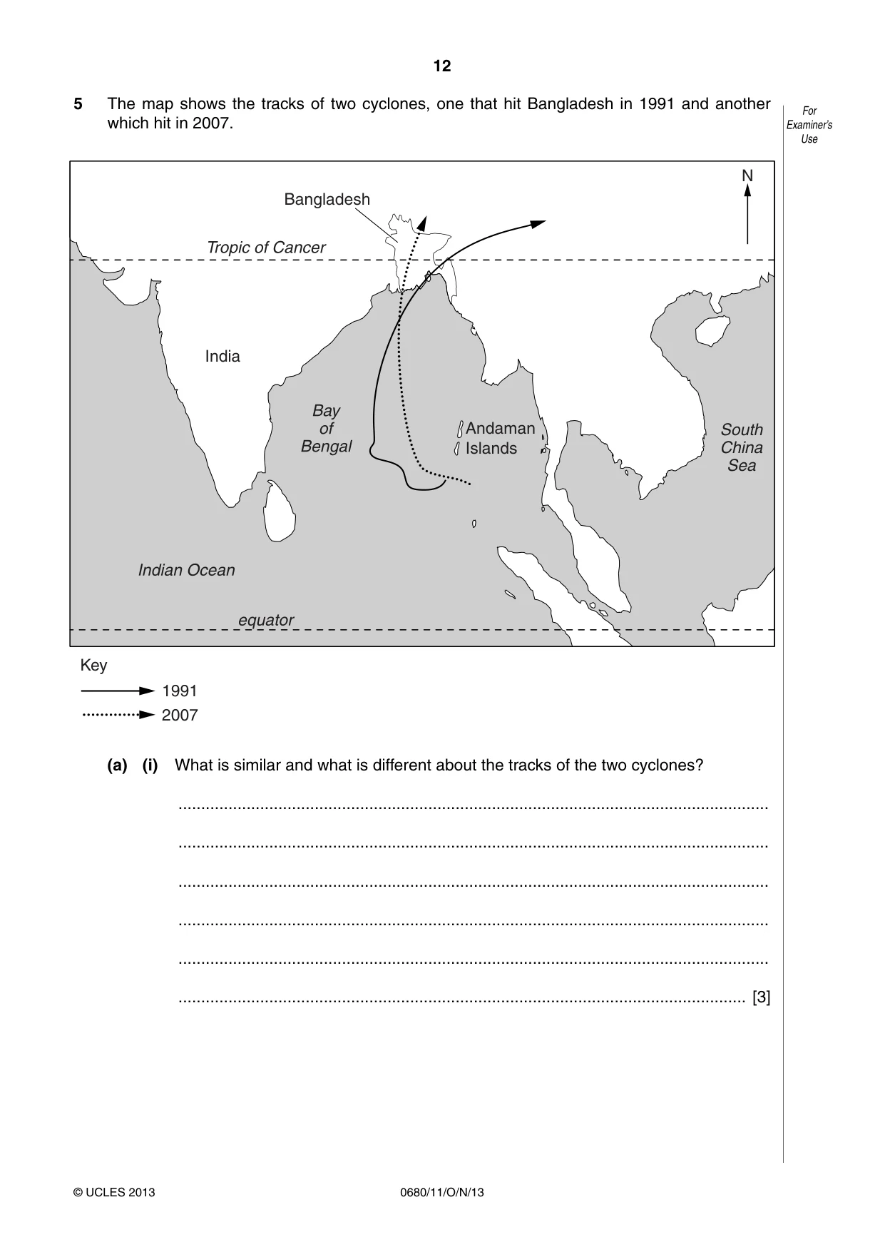 Cambridge IGCSE Environmental Management 0680 2013 Oct/Nov Paper 1 · Variant 1 question paper, page 12 of 16